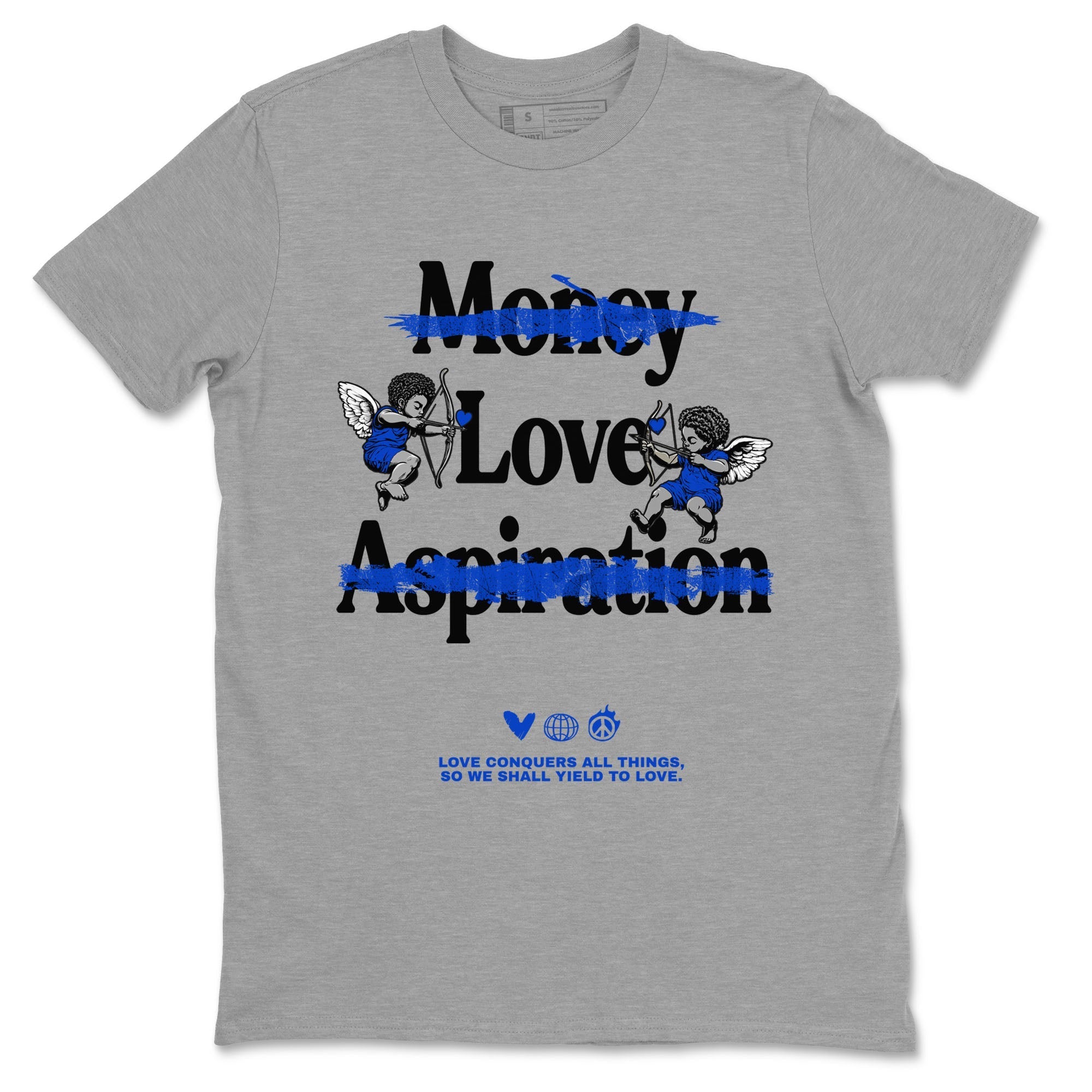 Love Conquers All Things snkmatch Tees - Air Jordan 12 Blueberry