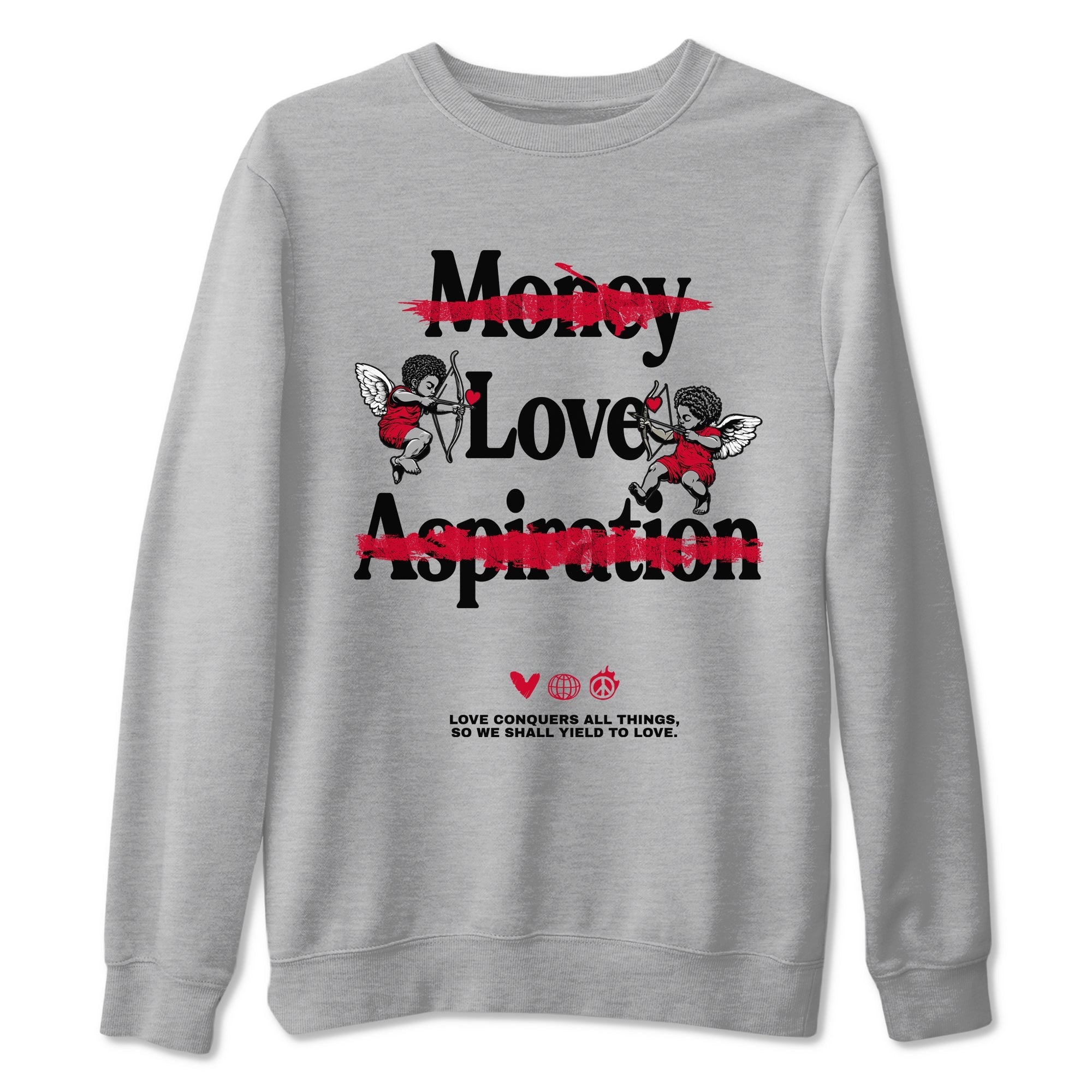 Love Conquers All Things snkmatch Tees - Air Jordan 12 Flu Game