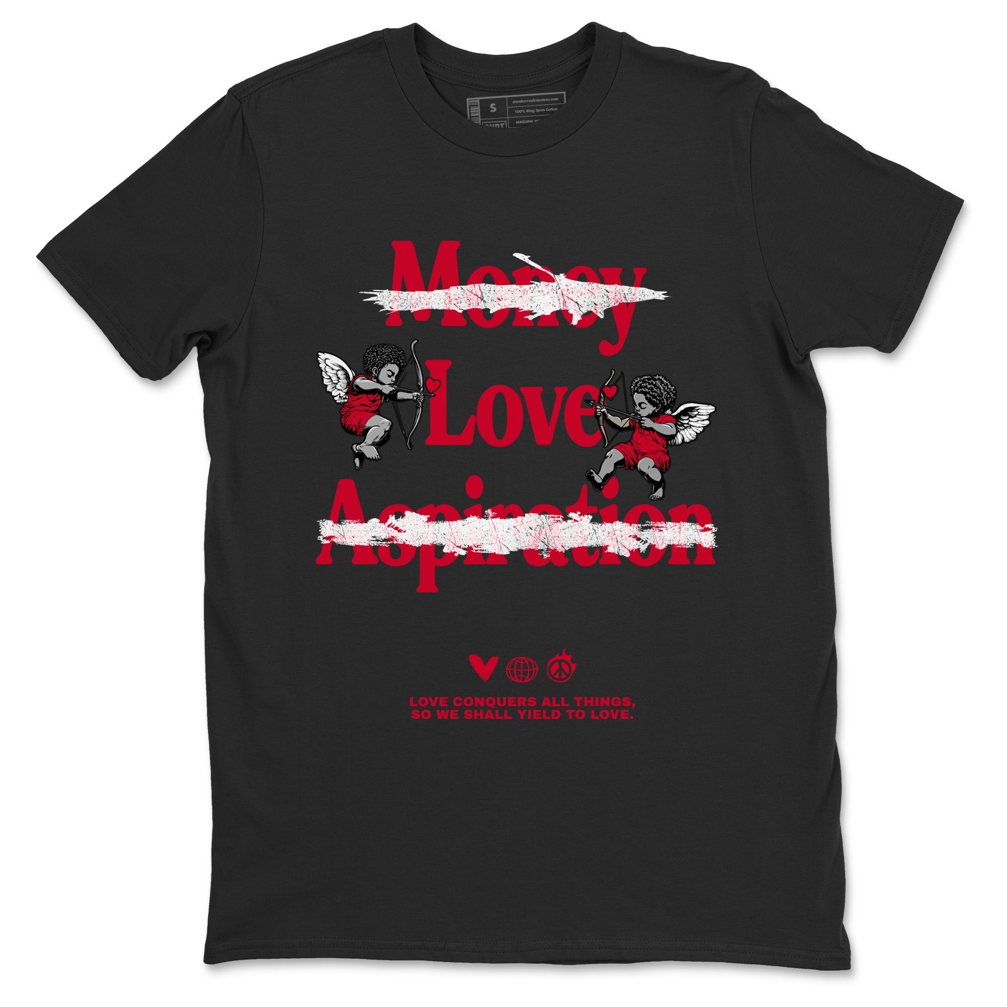 Love Conquers All Things snkmatch Tees - Air Jordan 12 Flu Game