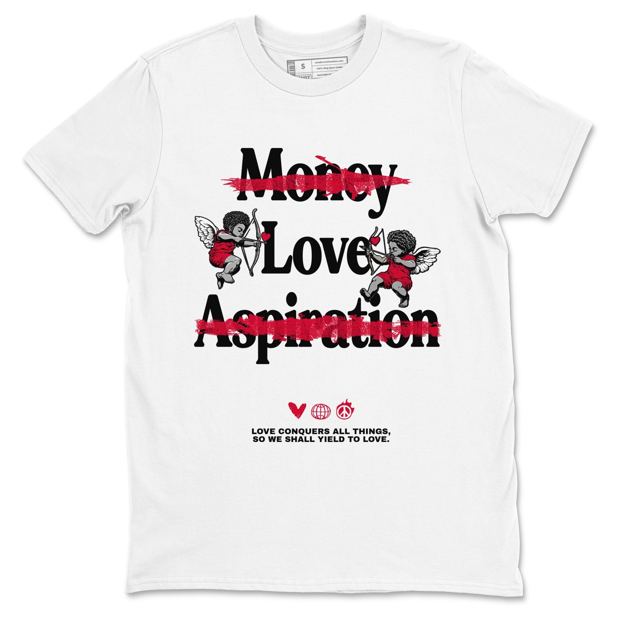 Love Conquers All Things snkmatch Tees - Air Jordan 12 Flu Game