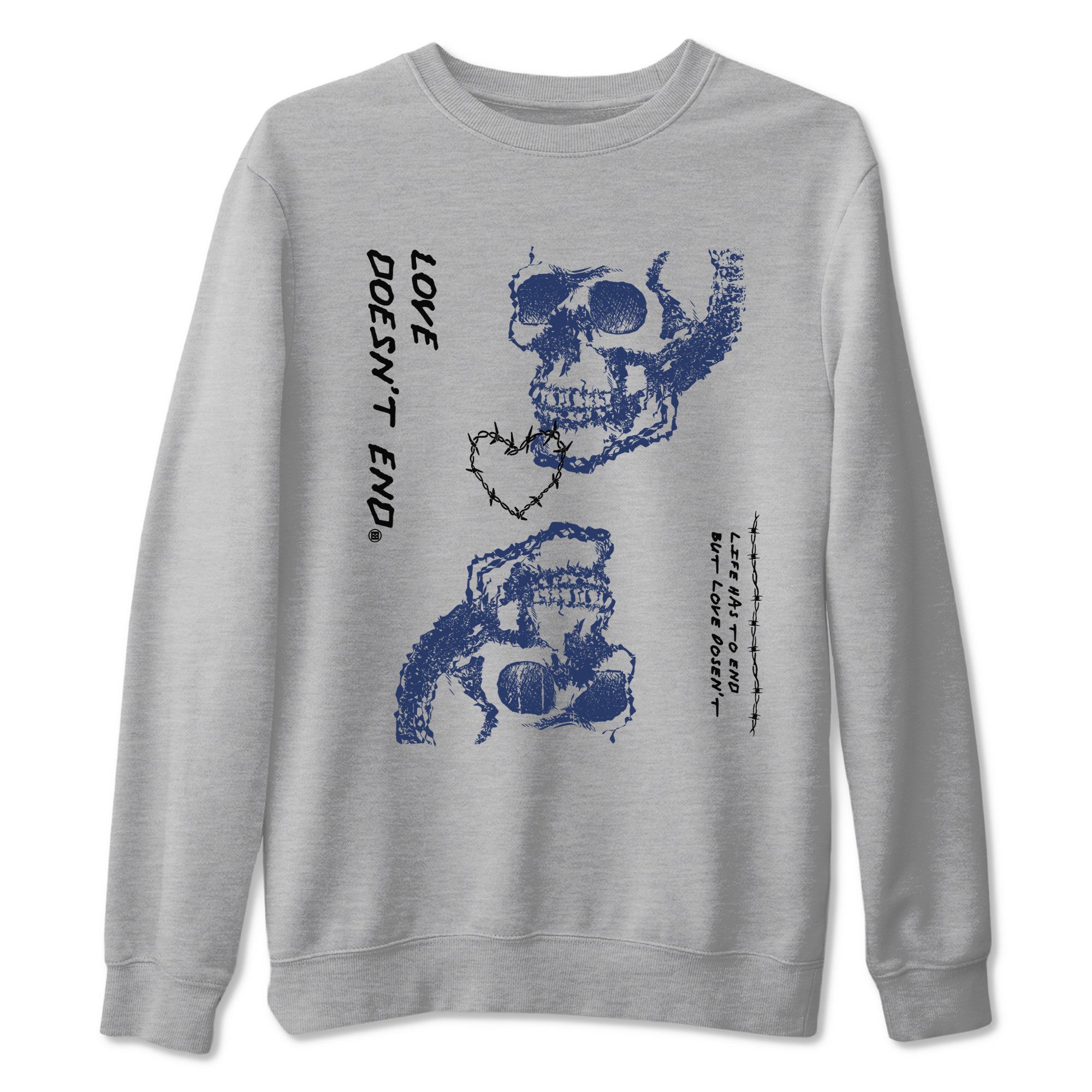 Love Doesn't End snkmatch Tees - Air Jordan 1 Midnight Navy
