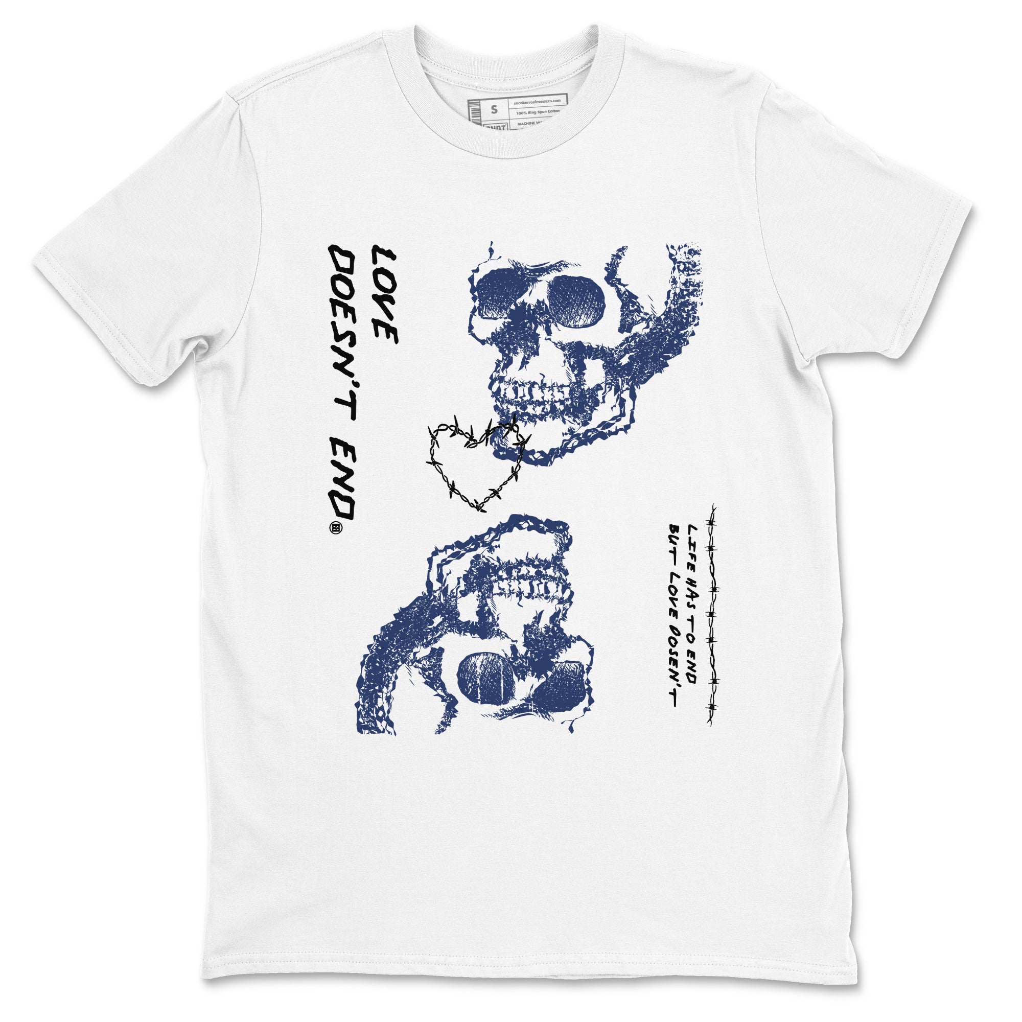 Love Doesn't End snkmatch Tees - Air Jordan 1 Midnight Navy