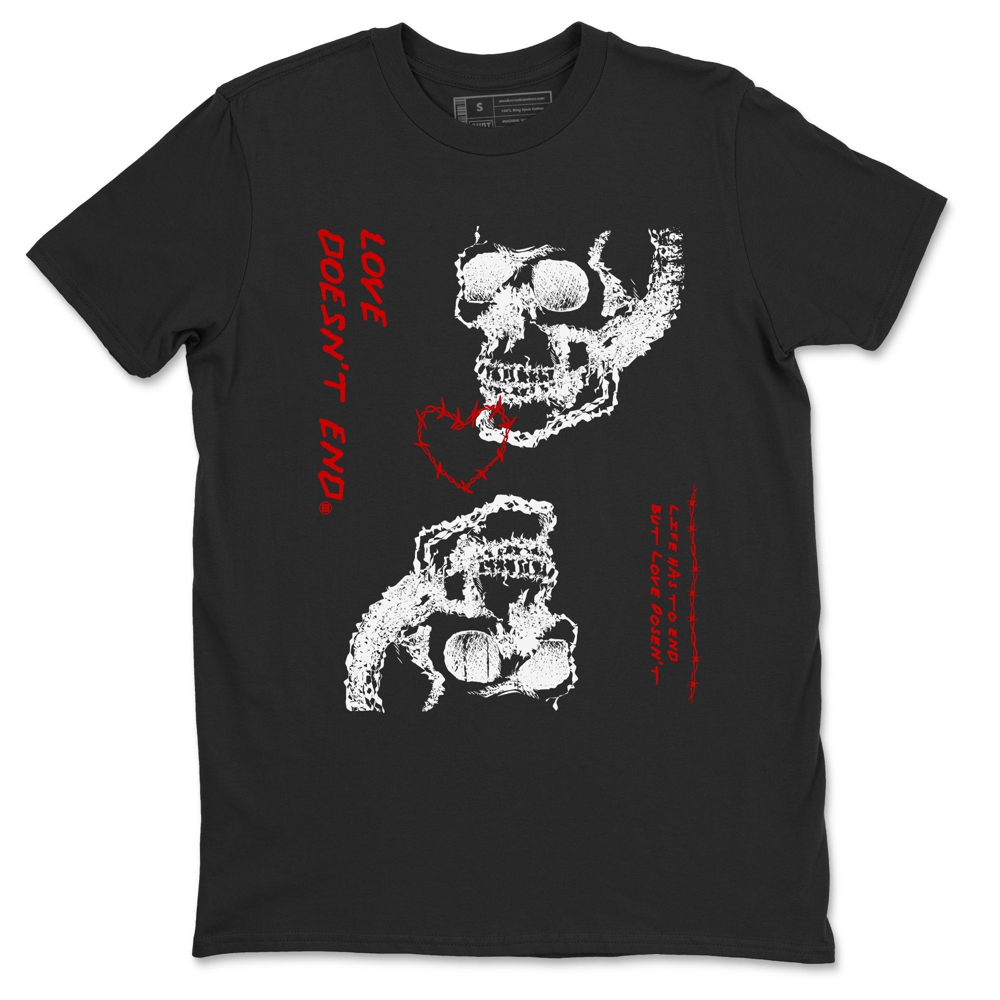 Love Doesn't End snkmatch Tees - Air Jordan 11 Bred Velvet