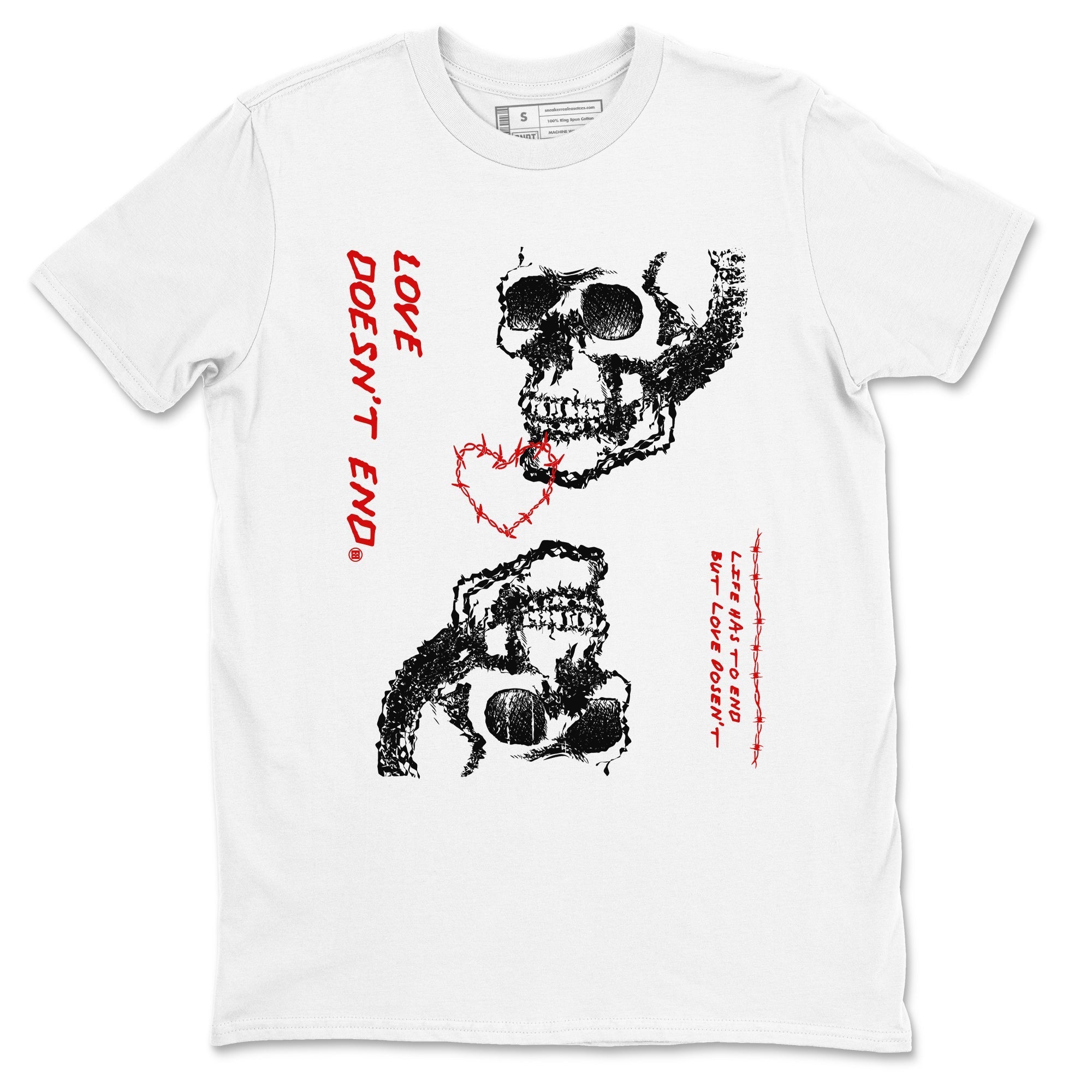 Love Doesn't End snkmatch Tees - Air Jordan 11 Bred Velvet
