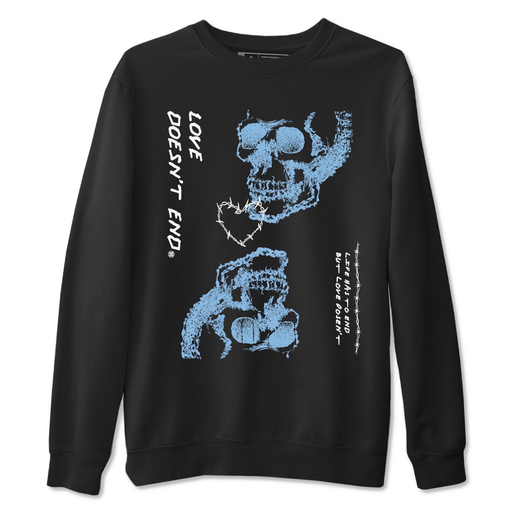 Love Doesn't End snkmatch Tees - Air Jordan 11 Legend Blue