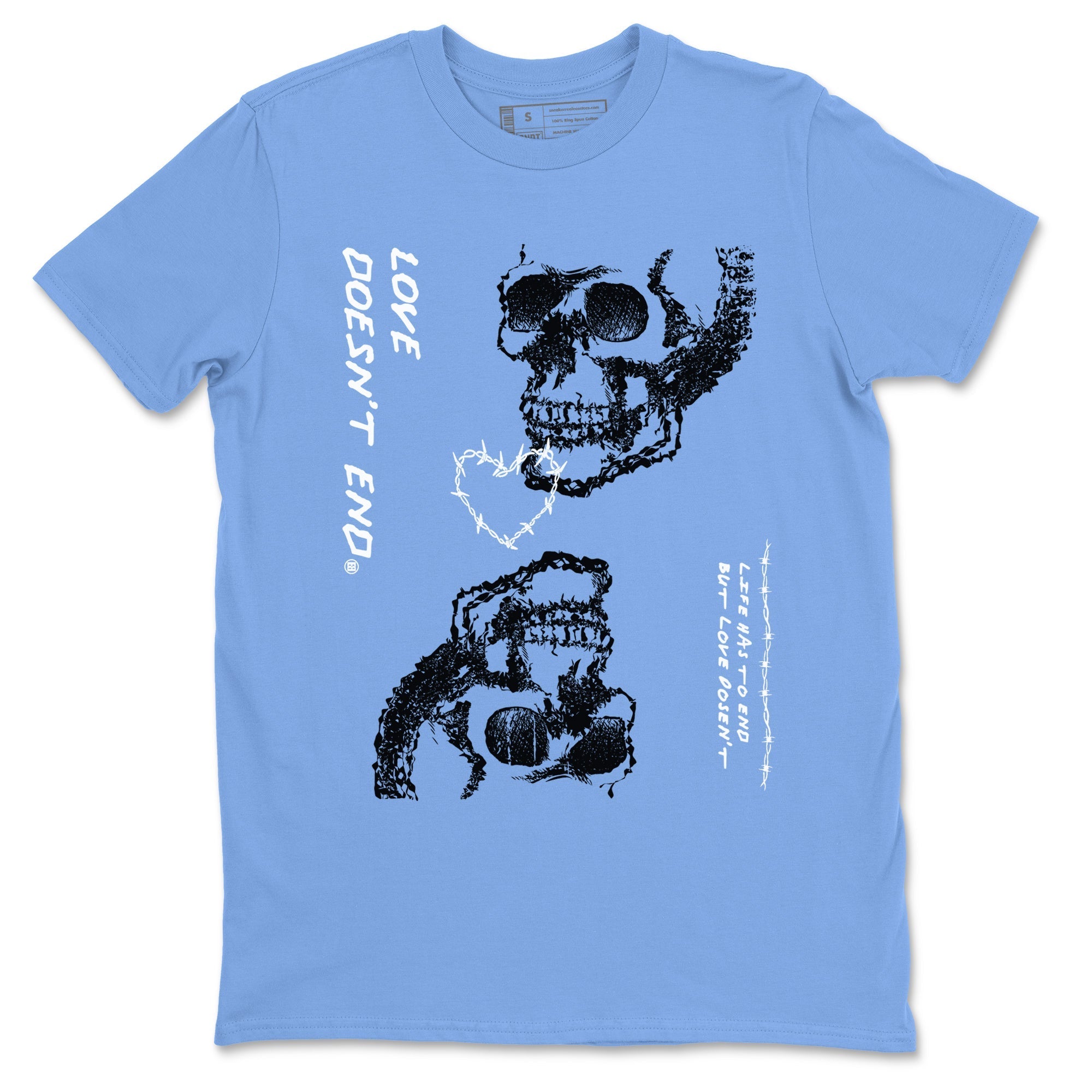Love Doesn't End snkmatch Tees - Air Jordan 11 Legend Blue