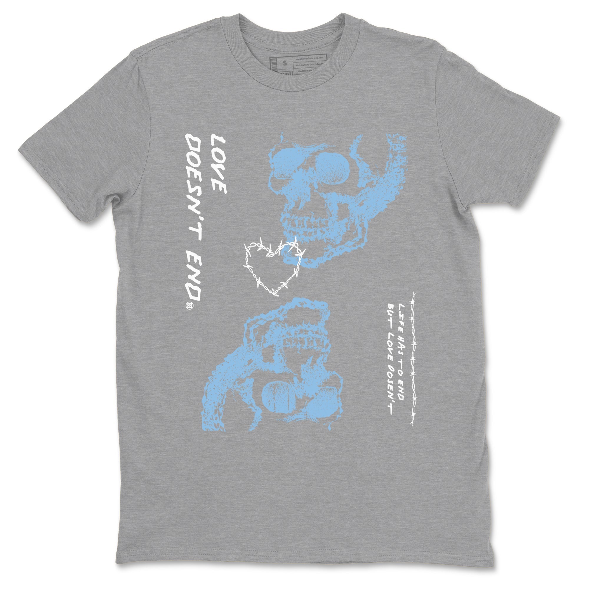 Love Doesn't End snkmatch Tees - Air Jordan 11 Legend Blue