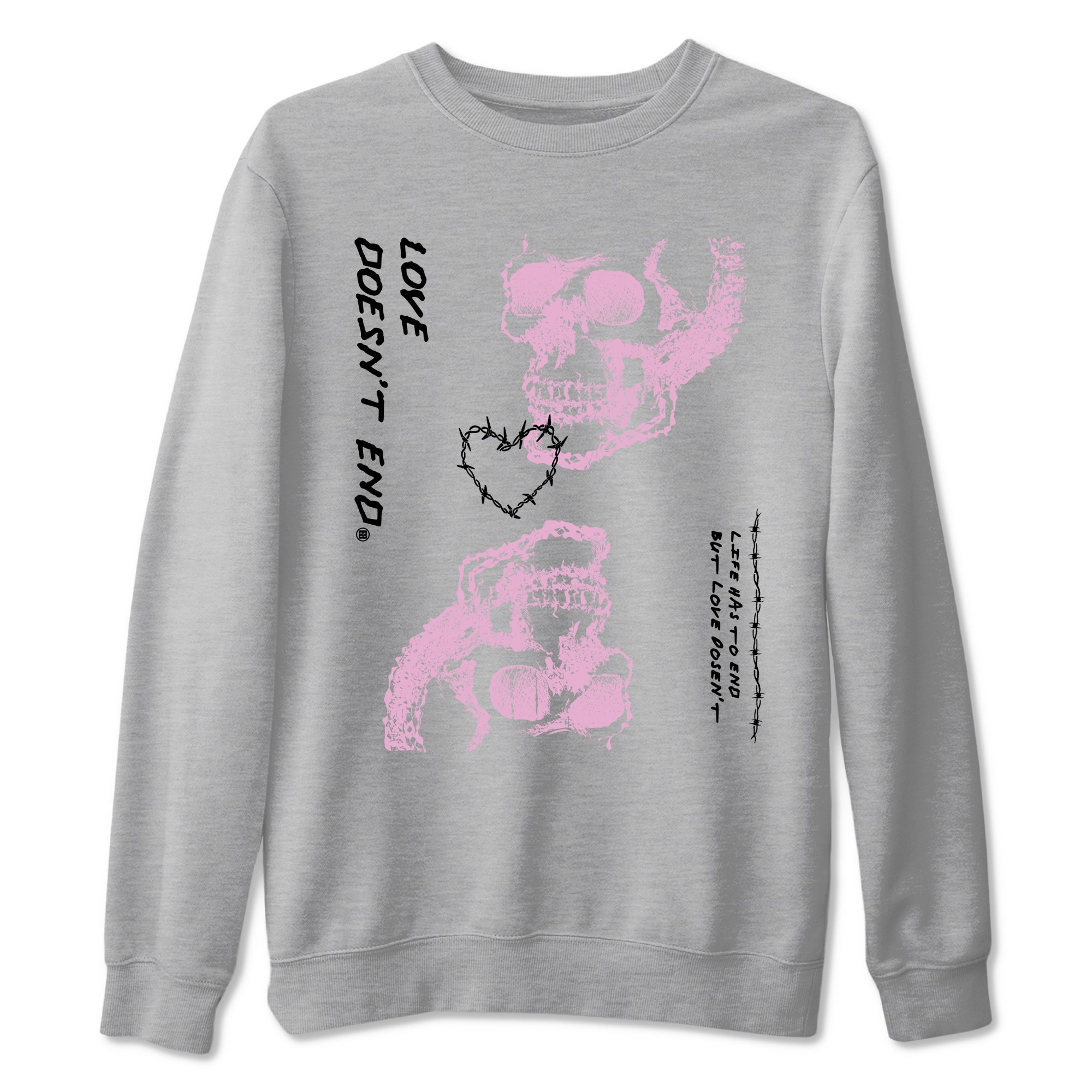 Love Doesn't End snkmatch Tees - Air Jordan 4 Orchid