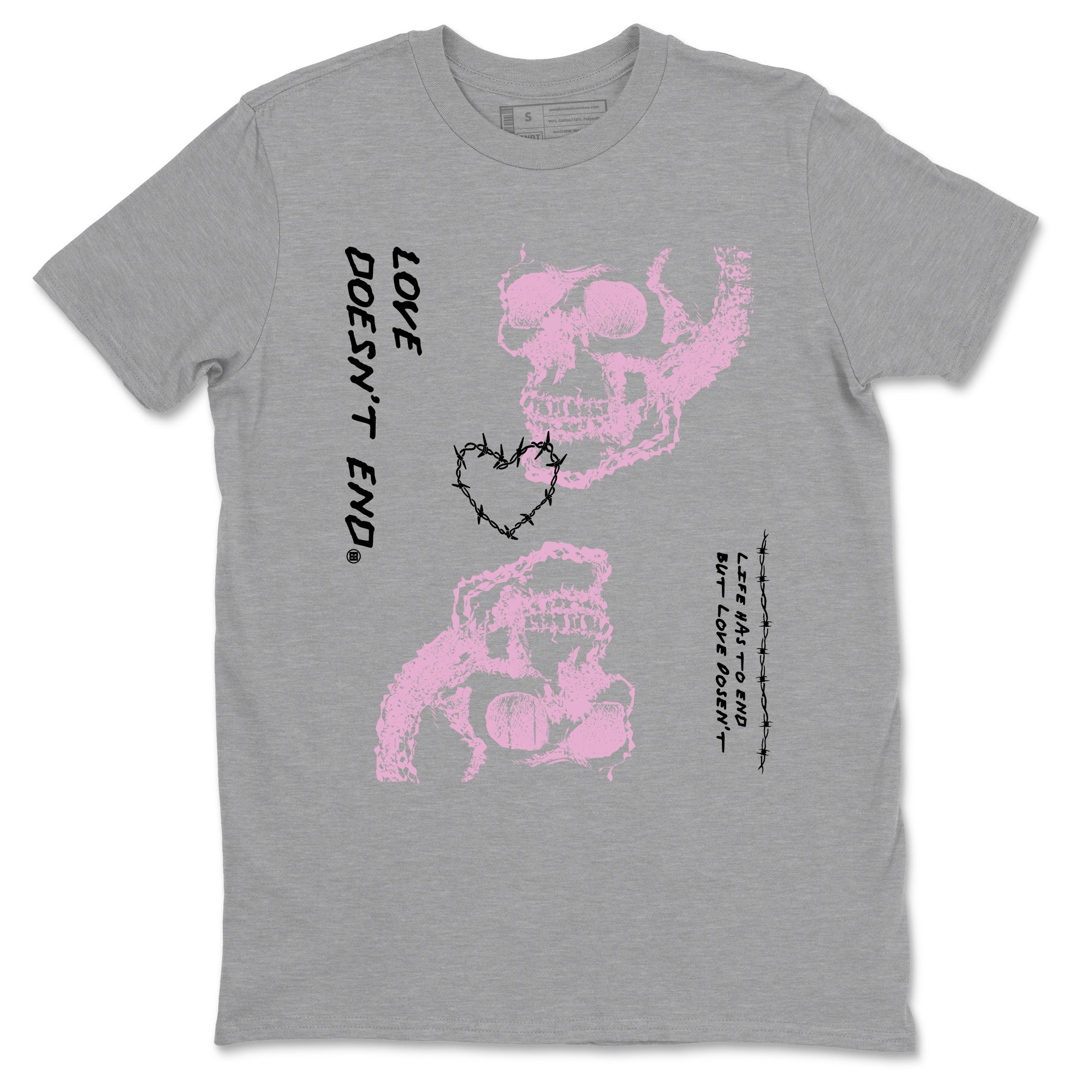 Love Doesn't End snkmatch Tees - Air Jordan 4 Orchid