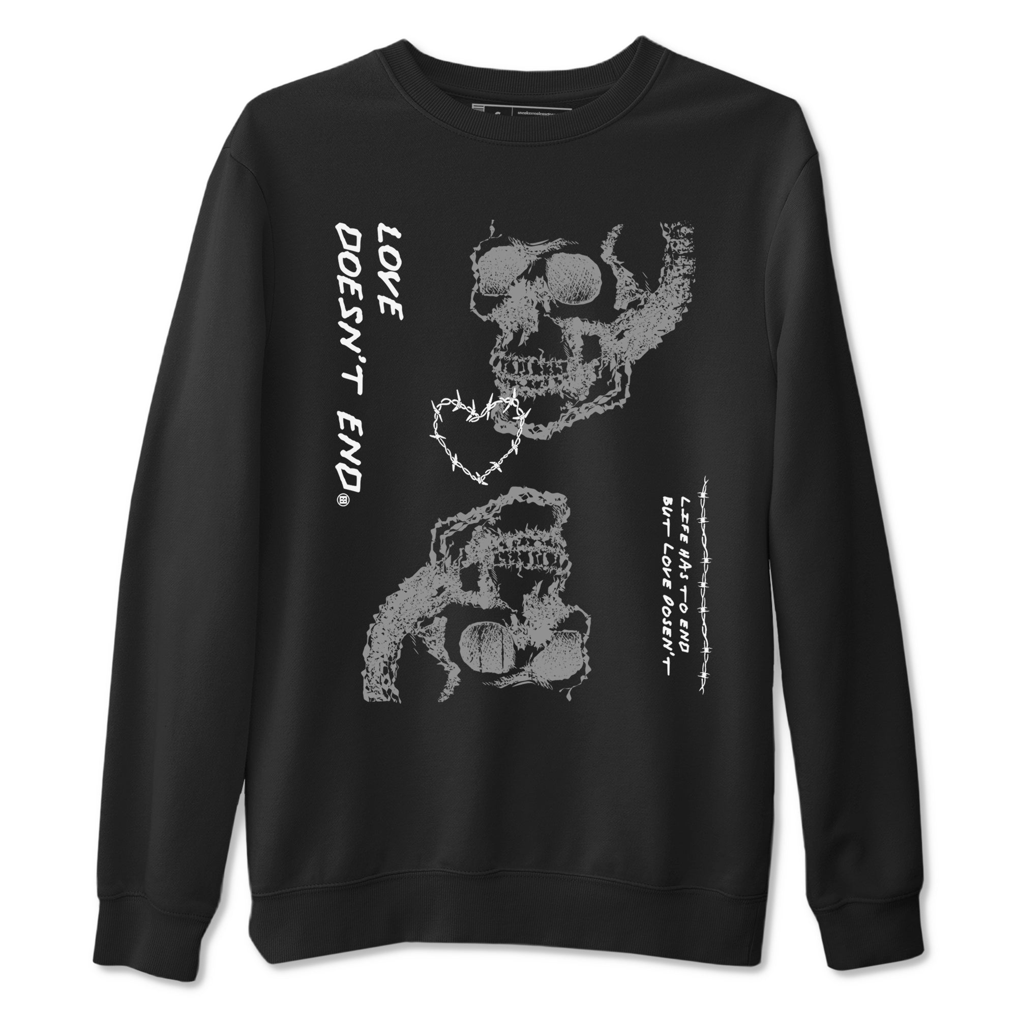Love Doesn't End snkmatch Tees - Air Jordan 4 Wet Cement