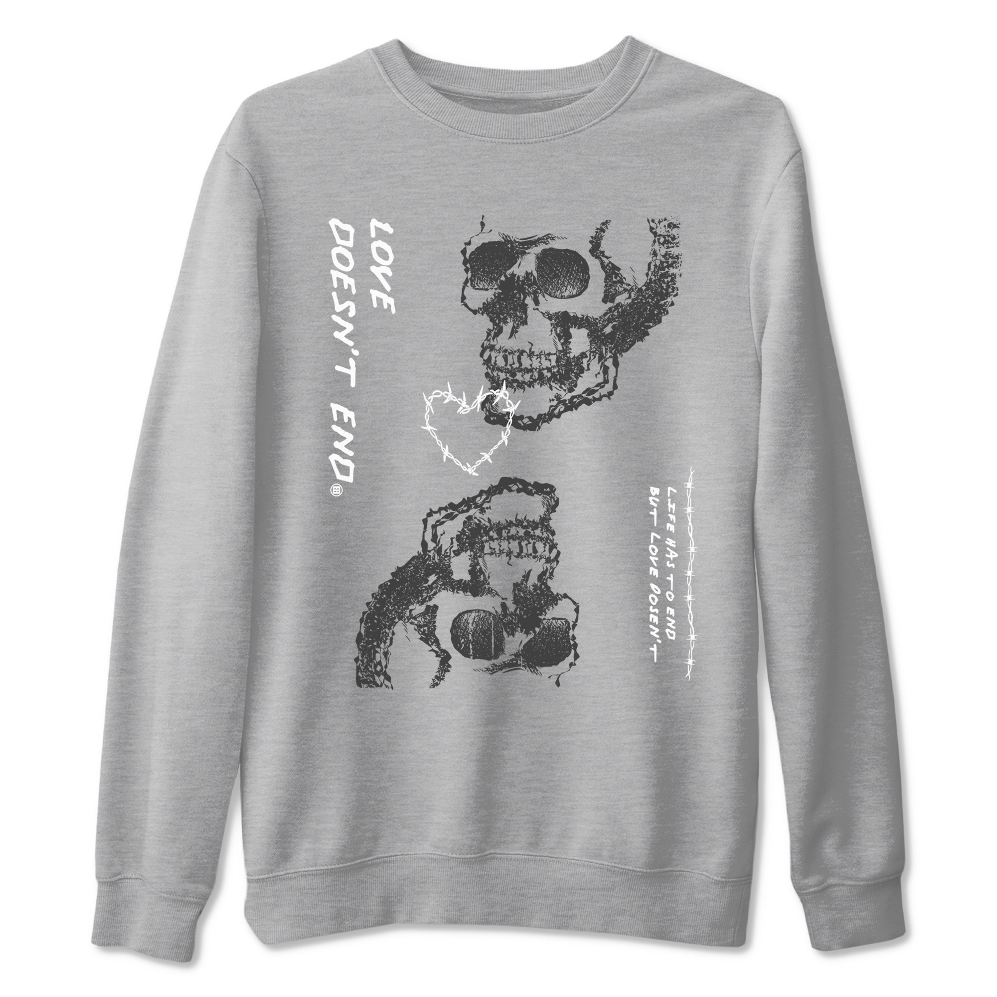 Love Doesn't End snkmatch Tees - Air Jordan 4 Wet Cement
