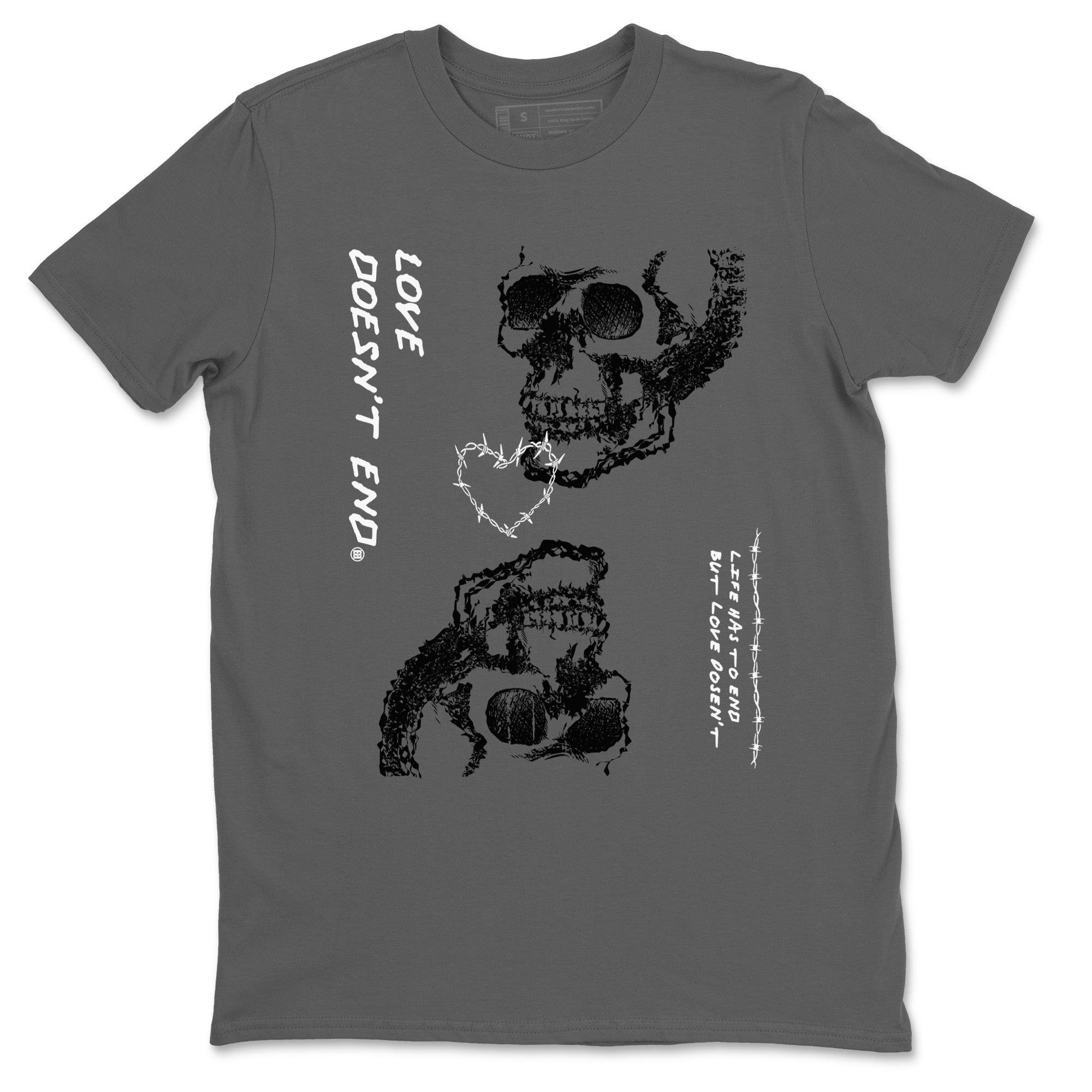 Love Doesn't End snkmatch Tees - Air Jordan 4 White Thunder