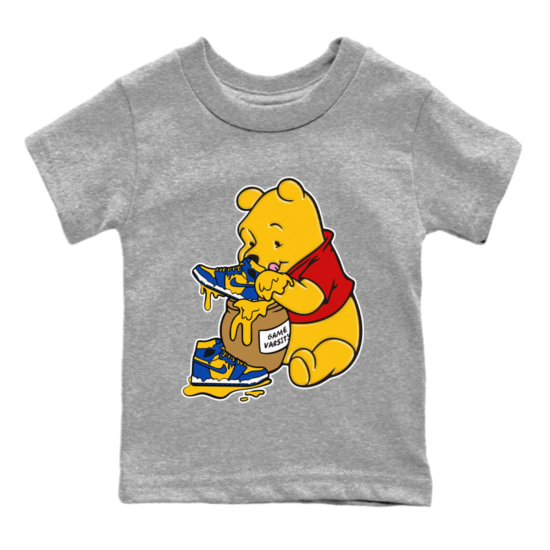 Love Honey Kids Tops - Air Jordan 1 Game Royal Varsity Maize