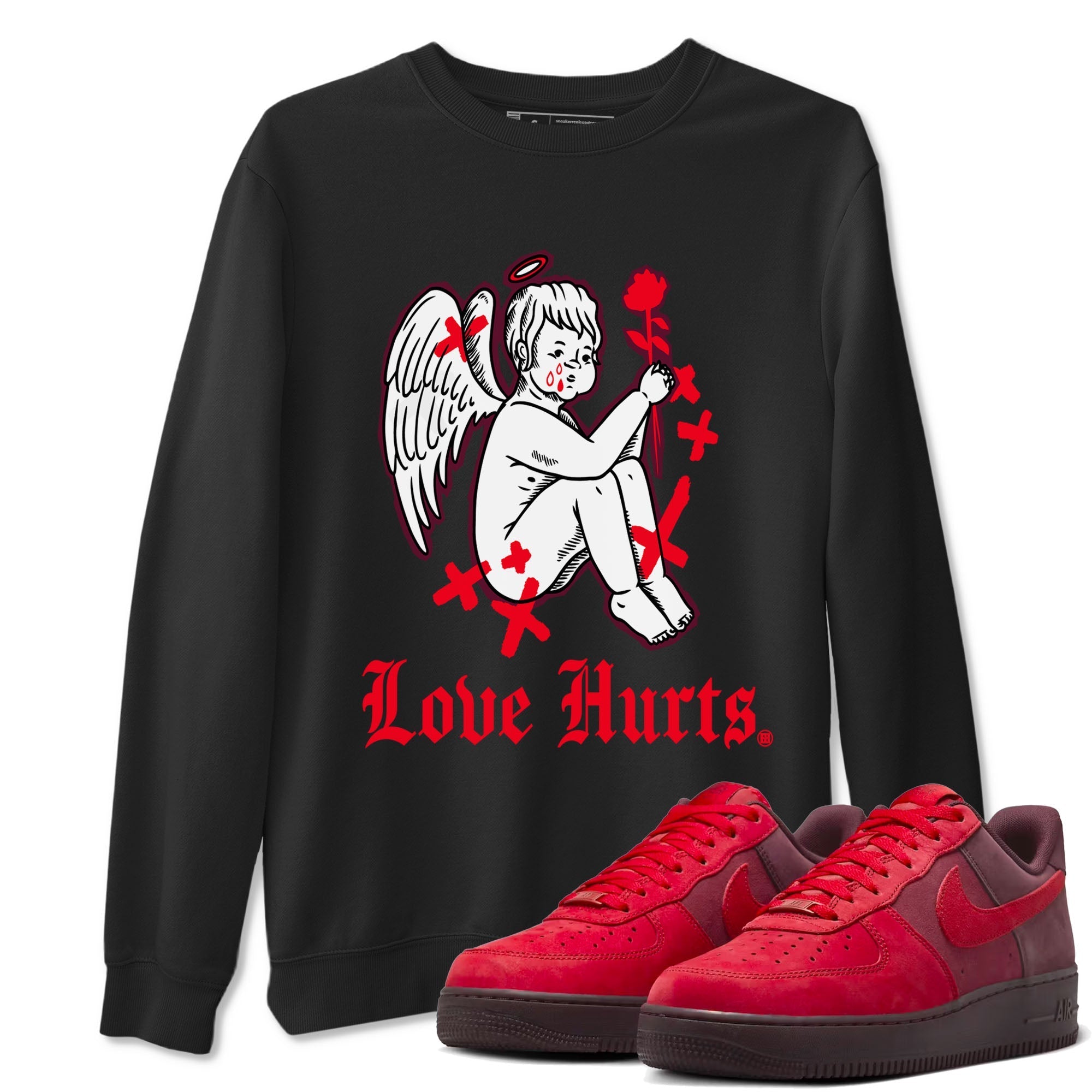 Love Hurts snkmatch Tees - Air Force 1 Layers Of Love