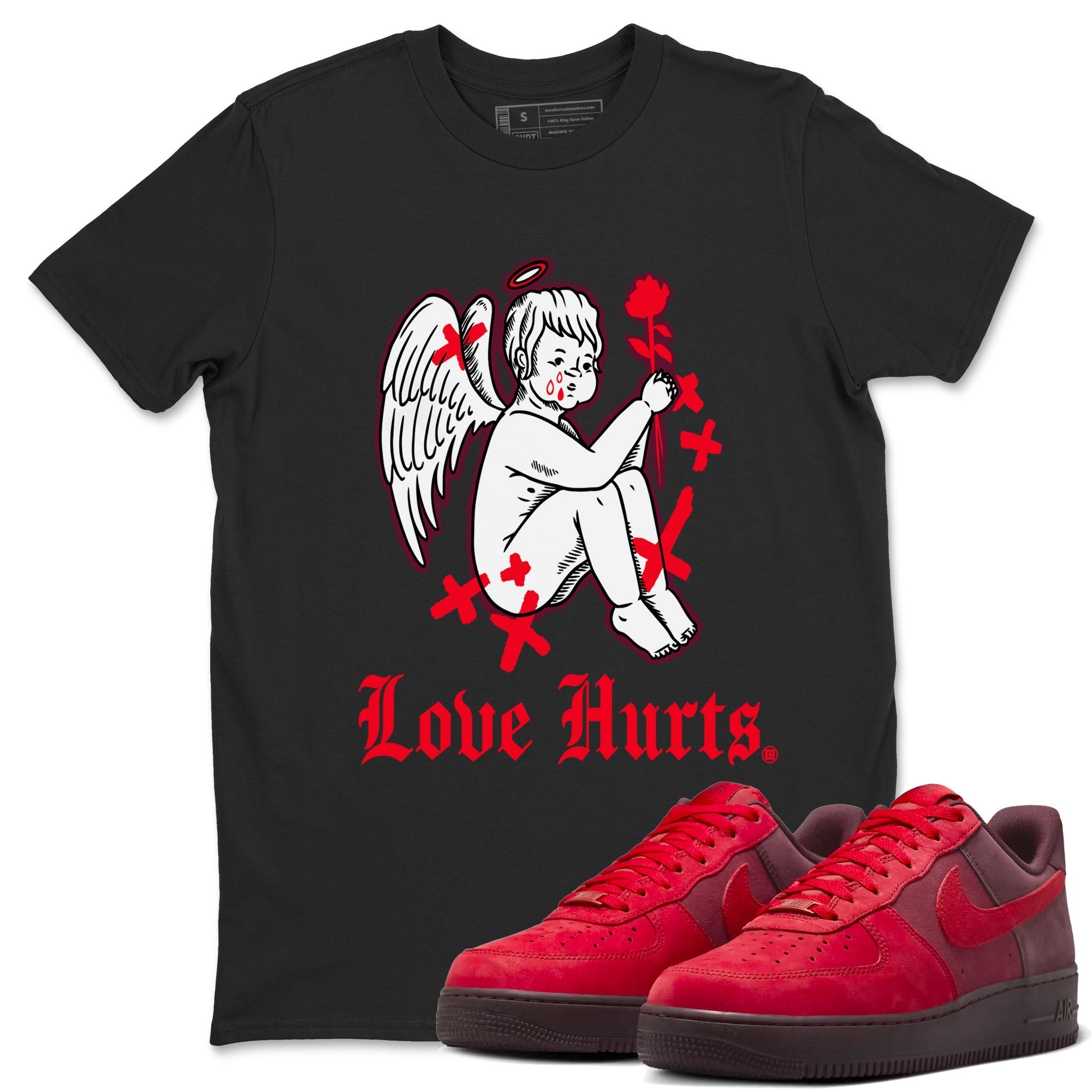 Love Hurts snkmatch Tees - Air Force 1 Layers Of Love