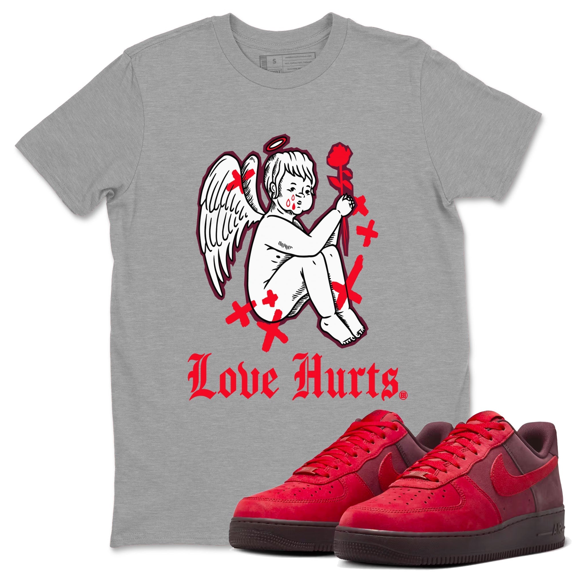 Love Hurts snkmatch Tees - Air Force 1 Layers Of Love