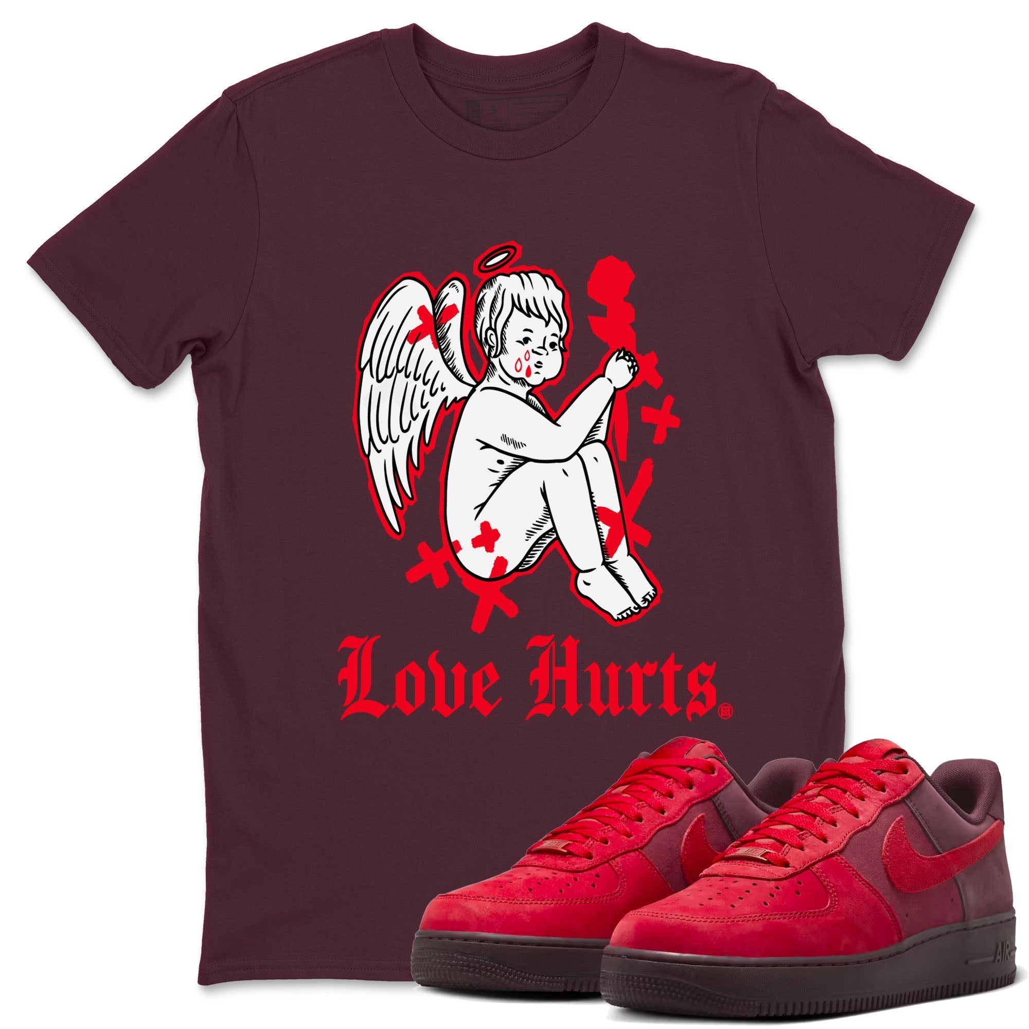 Love Hurts snkmatch Tees - Air Force 1 Layers Of Love