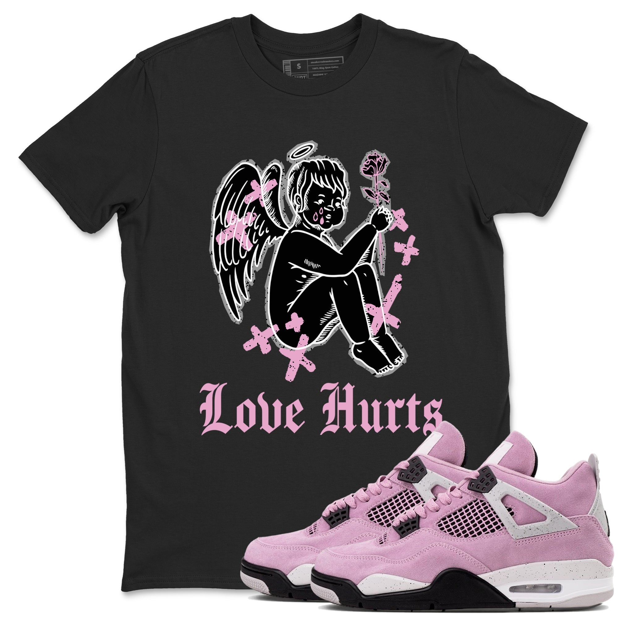 Love Hurts snkmatch Tees - Air Jordan 4 Orchid