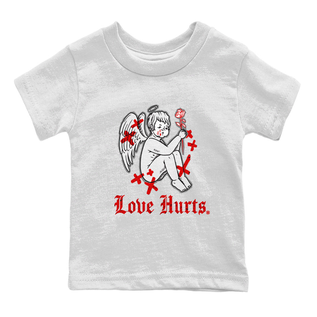 Love Hurts Kids Tops - Air Jordan 4 Red Cement
