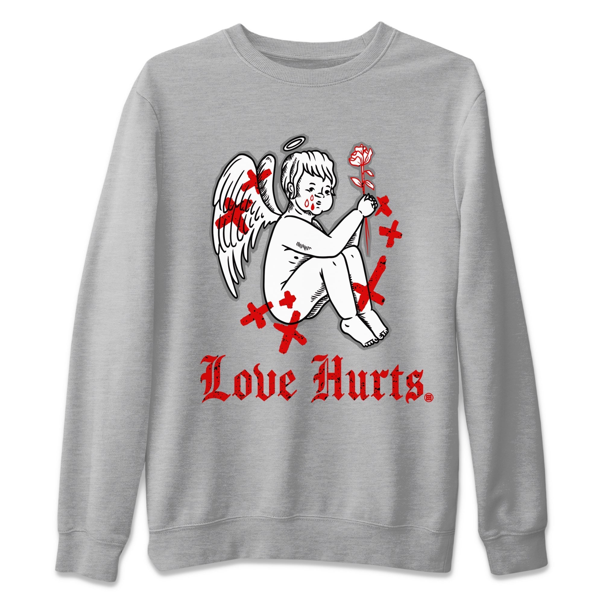 Love Hurts Unisex Tops - Air Jordan 4 Red Cement