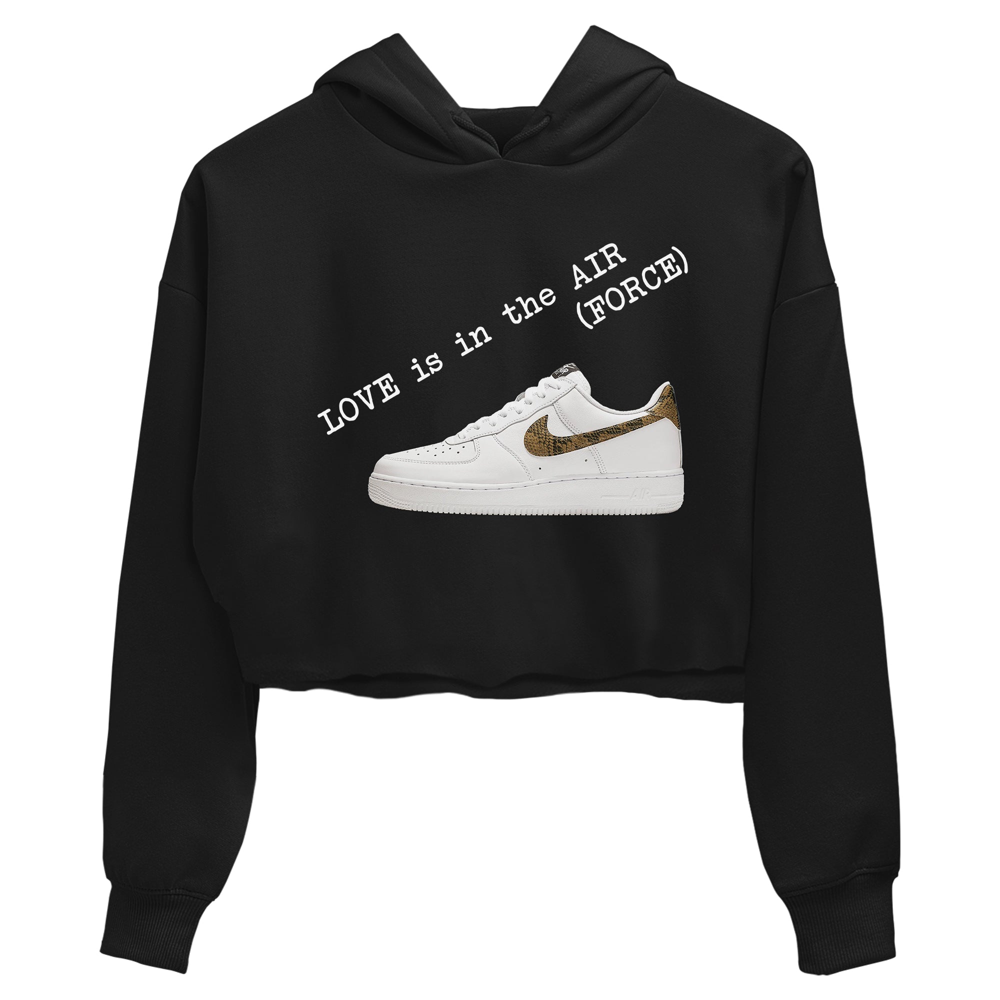 Love In The Air snkmatch Women's Top - Air Force 1 Ivory Snake