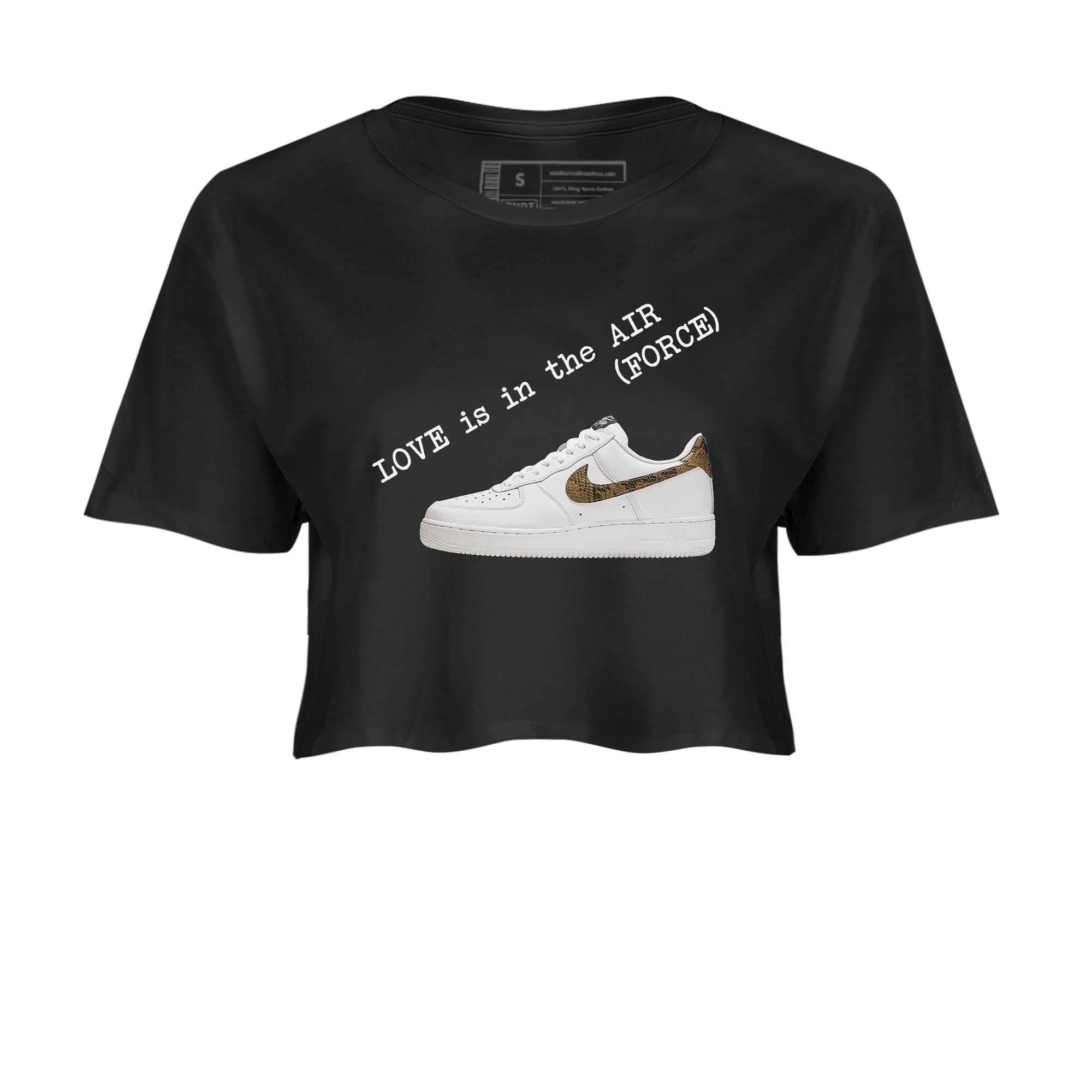 Love In The Air snkmatch Women's Top - Air Force 1 Ivory Snake