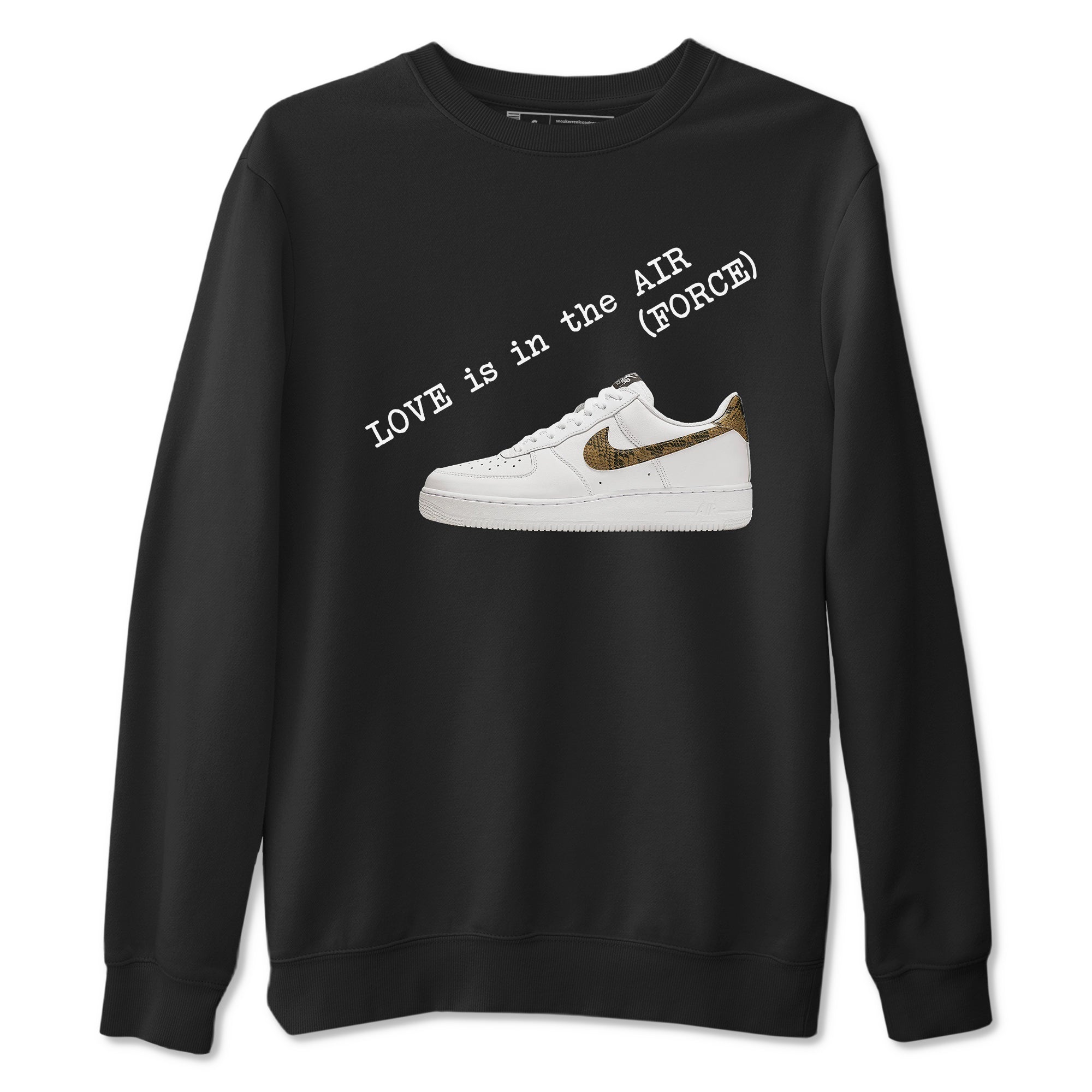 Love In The Air snkmatch Tees - Air Force 1 Ivory Snake