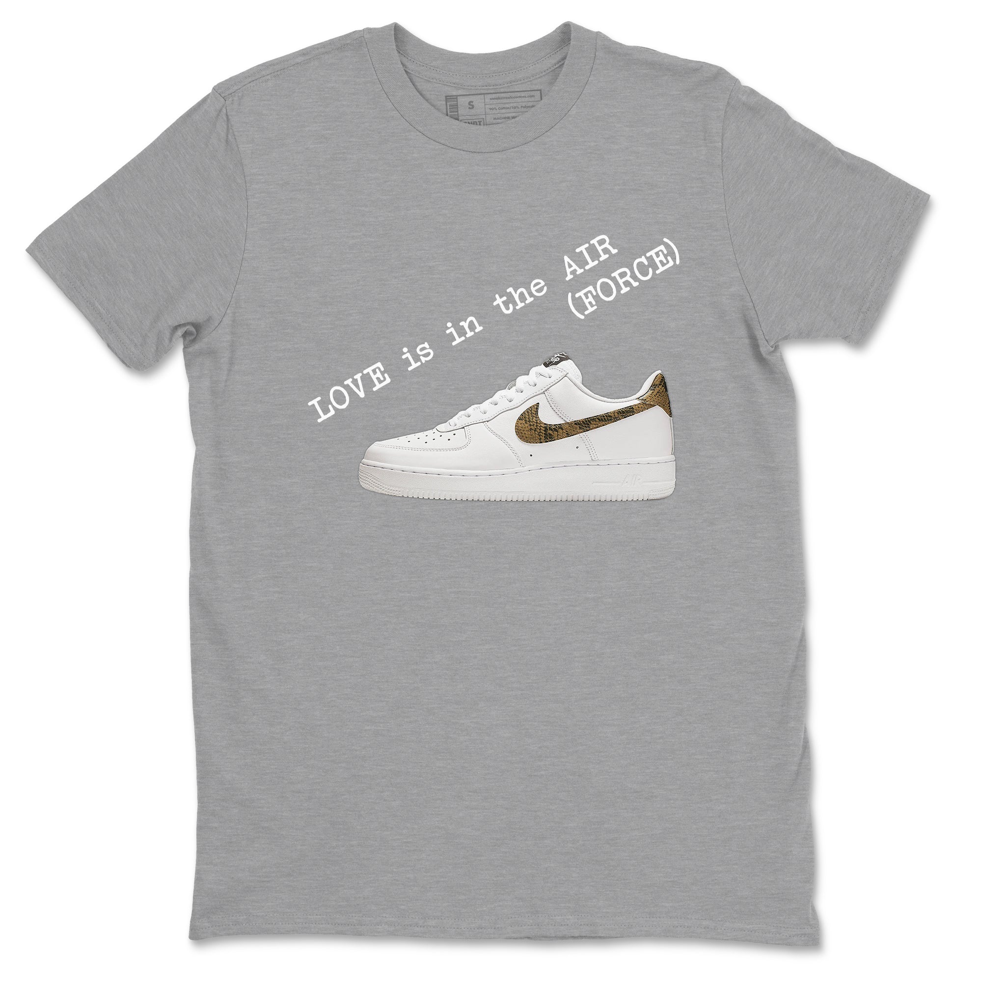 Love In The Air snkmatch Tees - Air Force 1 Ivory Snake