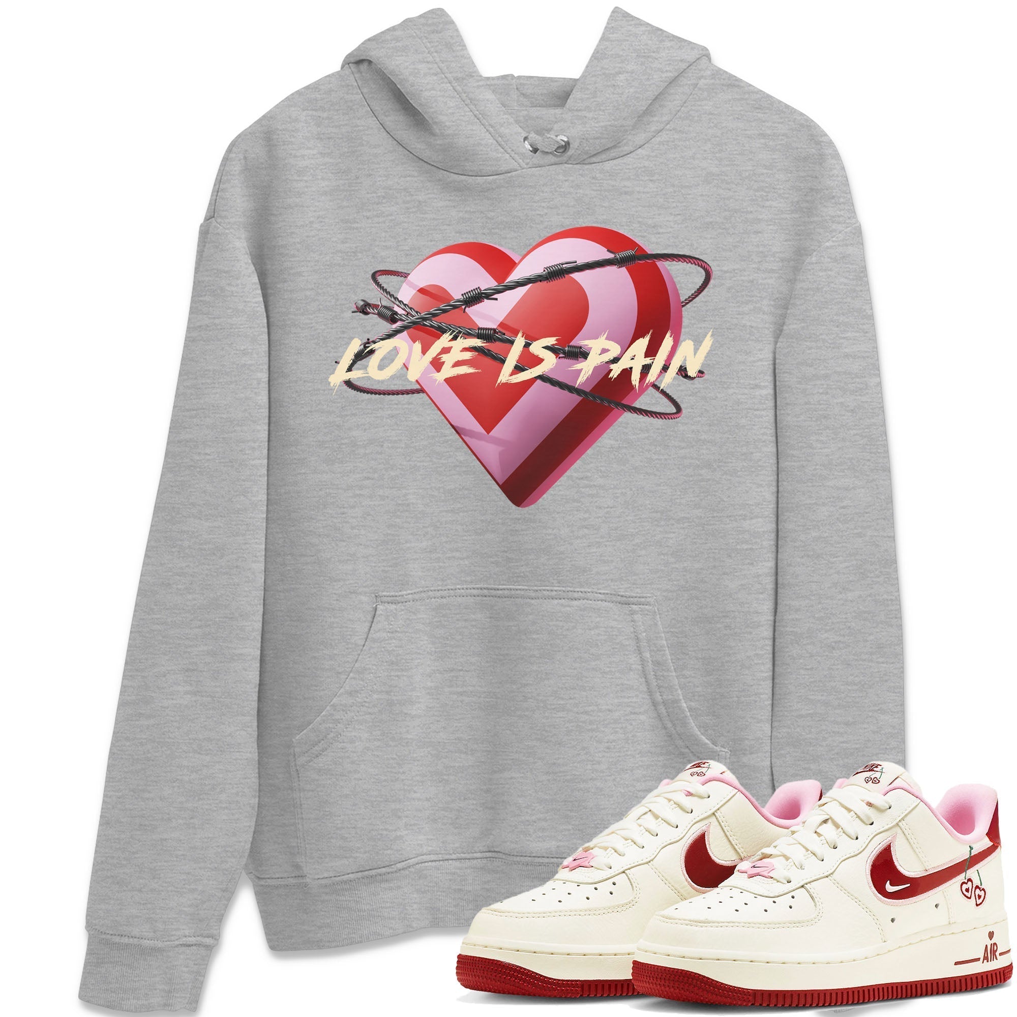 Love Is Pain Unisex Tops - Air Force 1 Valentines Day