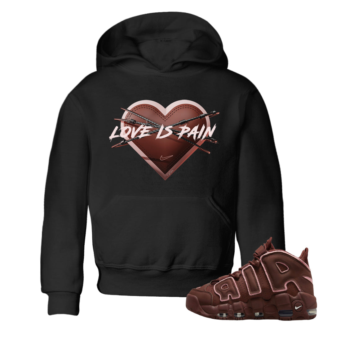Love is Pain Kids Tops - Air More Uptempo Valentines Day