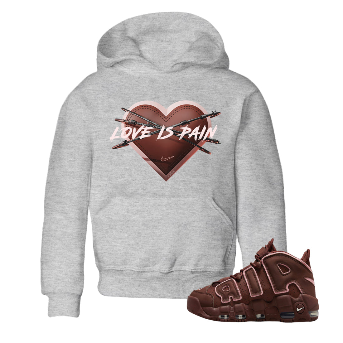 Love is Pain Kids Tops - Air More Uptempo Valentines Day