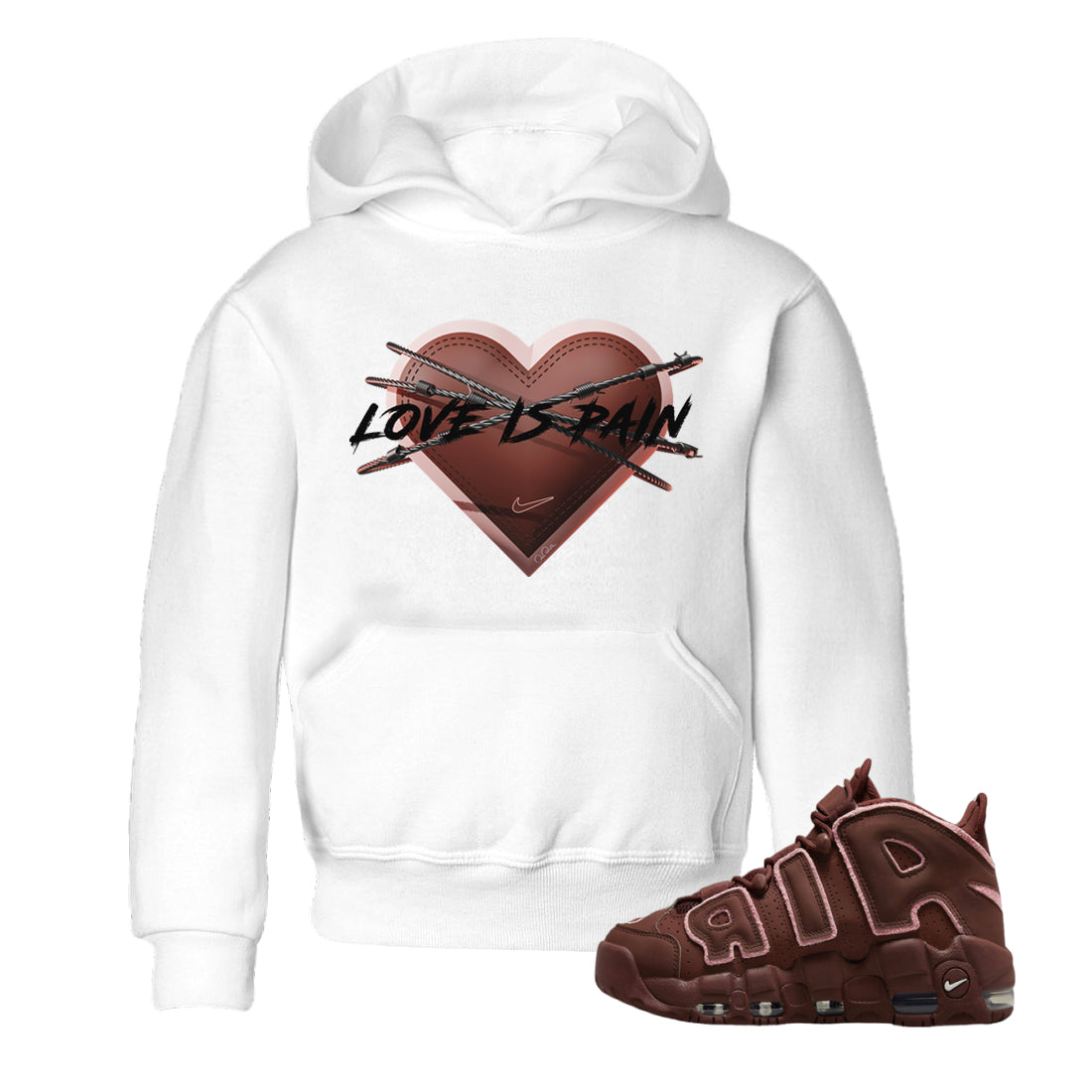 Love is Pain Kids Tops - Air More Uptempo Valentines Day