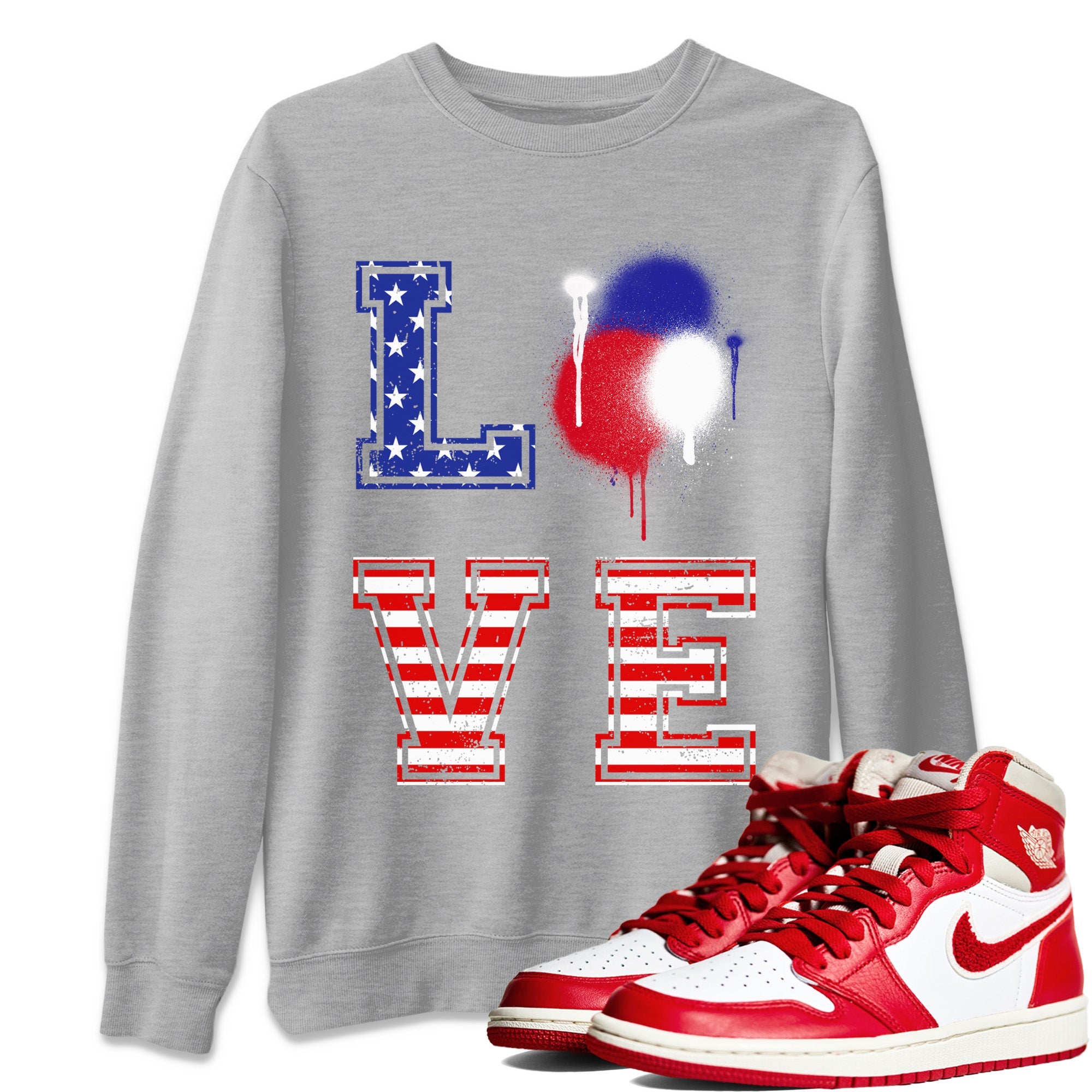 LOVE Unisex Tops - Air Jordan 1 Newstalgia