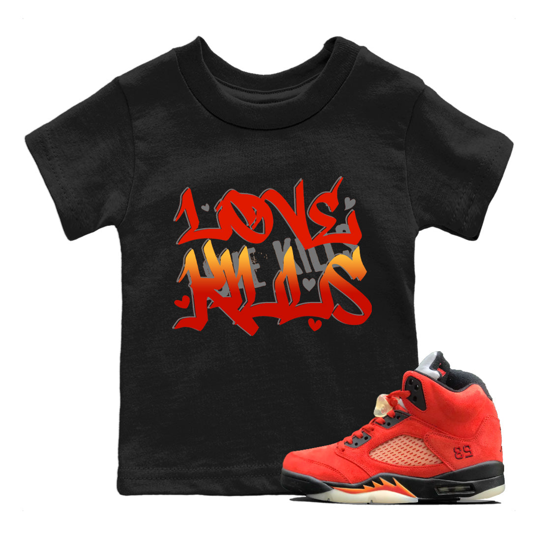 Love Kills Kids Tops - Air Jordan 5 Mars For Her