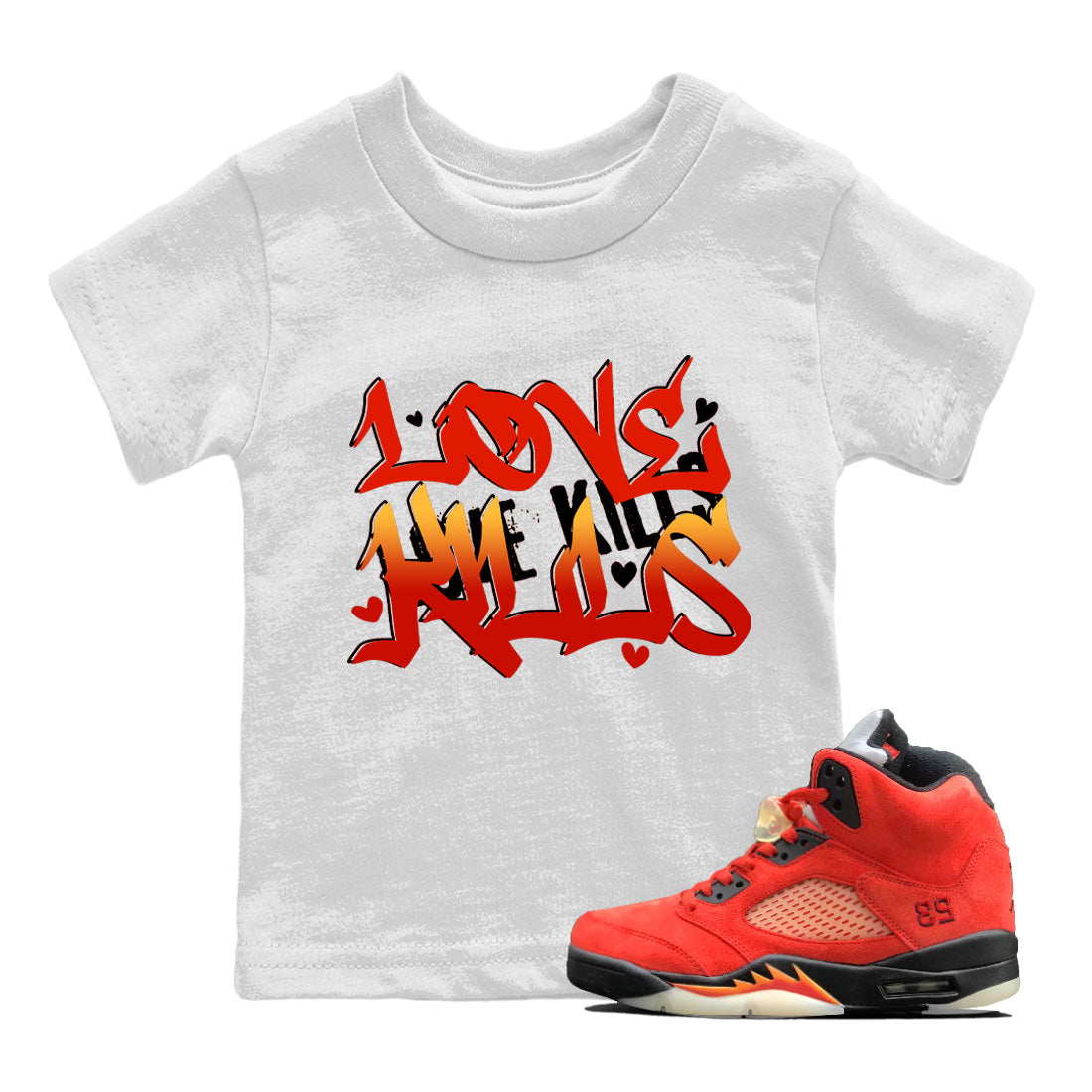 Love Kills Kids Tops - Air Jordan 5 Mars For Her