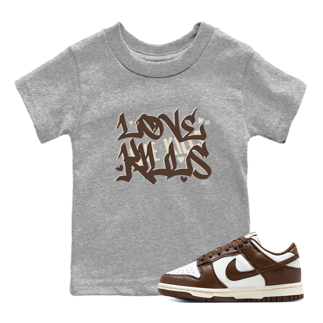 Love Kills snkmatch Tee Kids - Dunk Cacao Wow