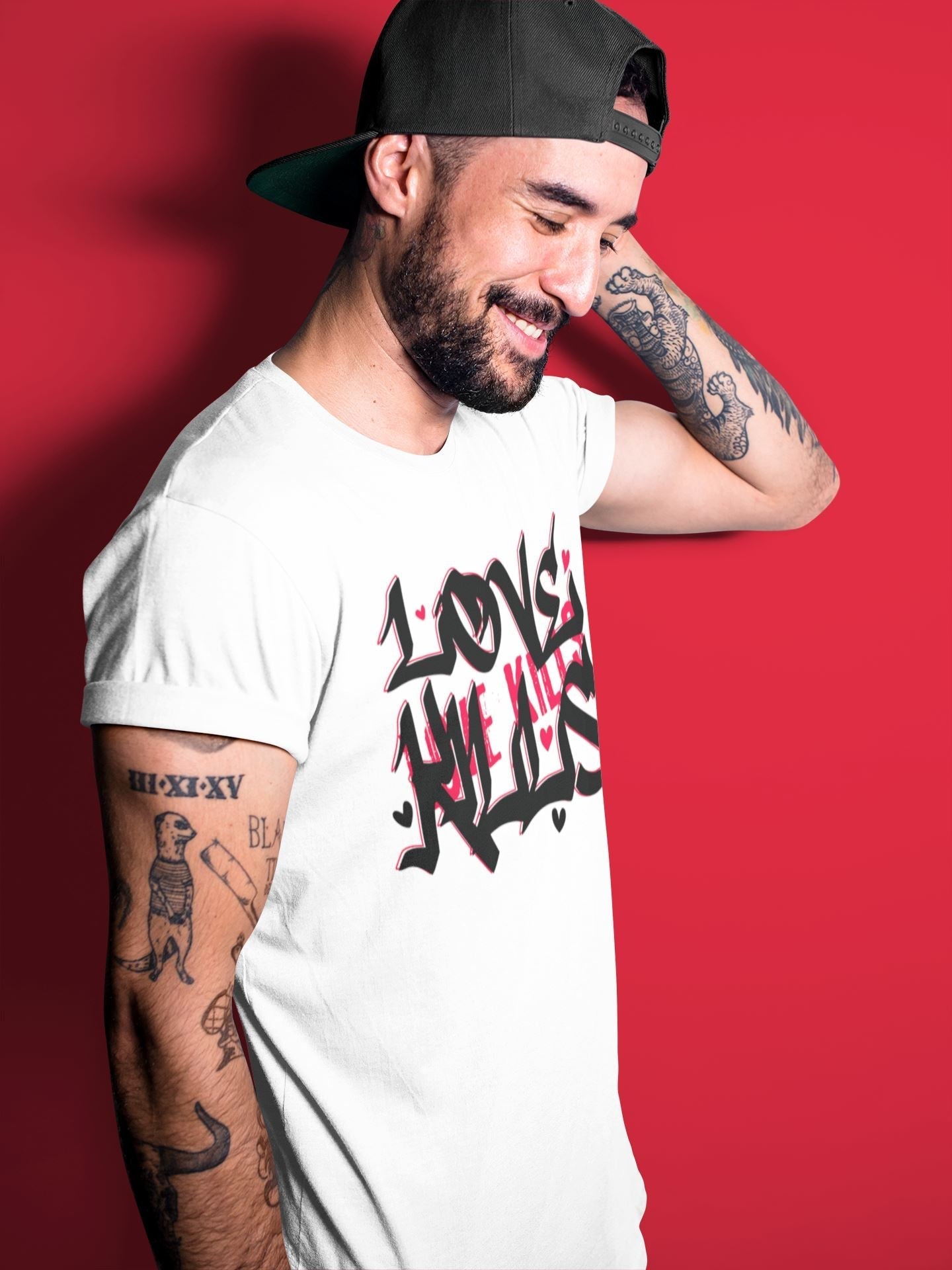 Love Kills Unisex Tops - Air Jordan 1 Bred Patent