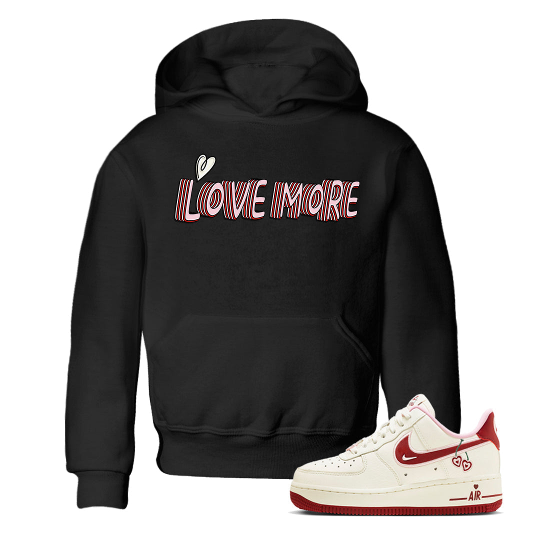 Love More Kids Tops - Air Force 1 Valentines Day