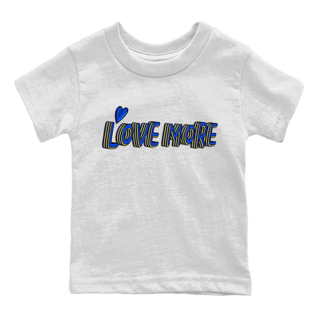Love More Kids Tops - Air Jordan 1 Game Royal Varsity Maize