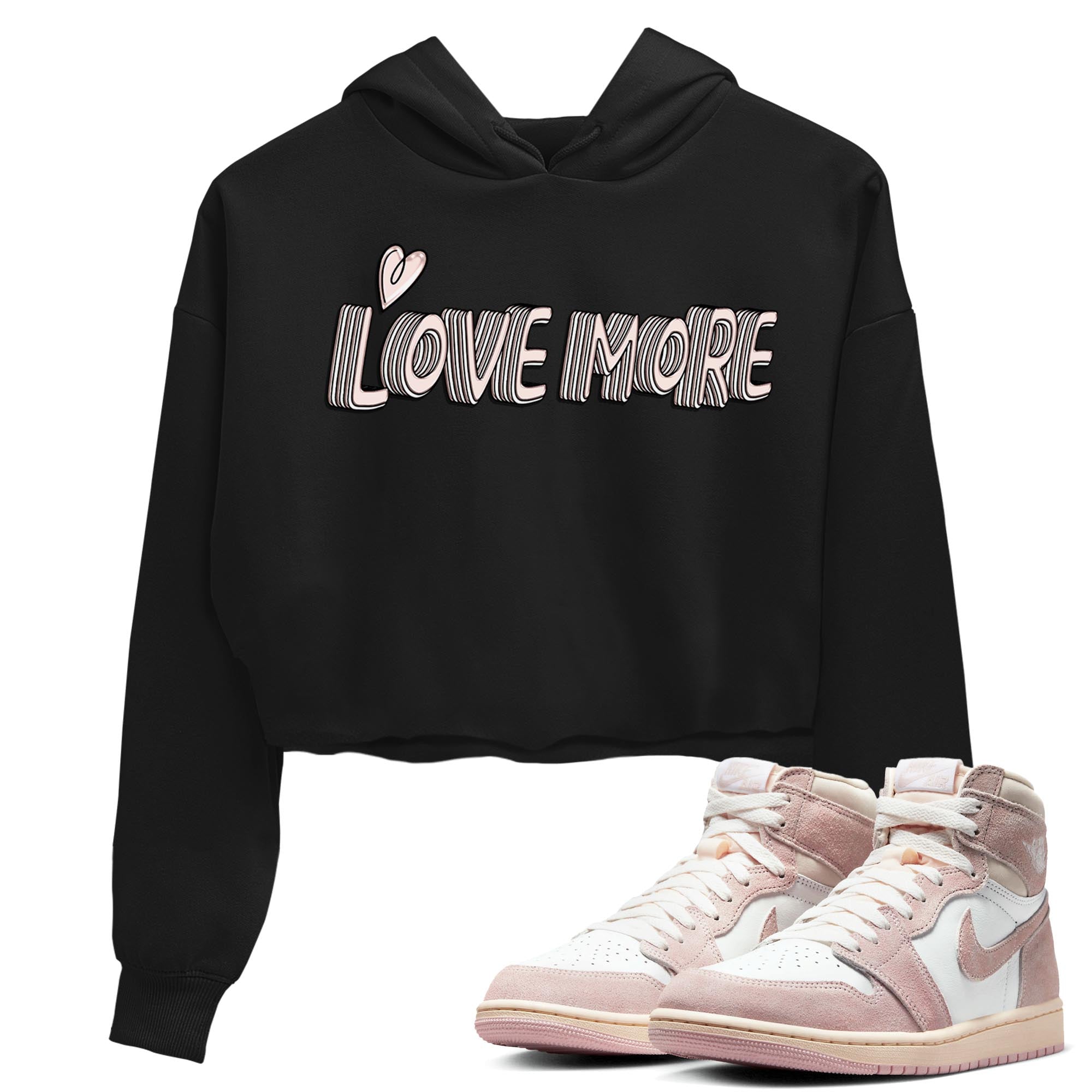 Love More Women's Tops - Air Jordan 1 Washed Pink