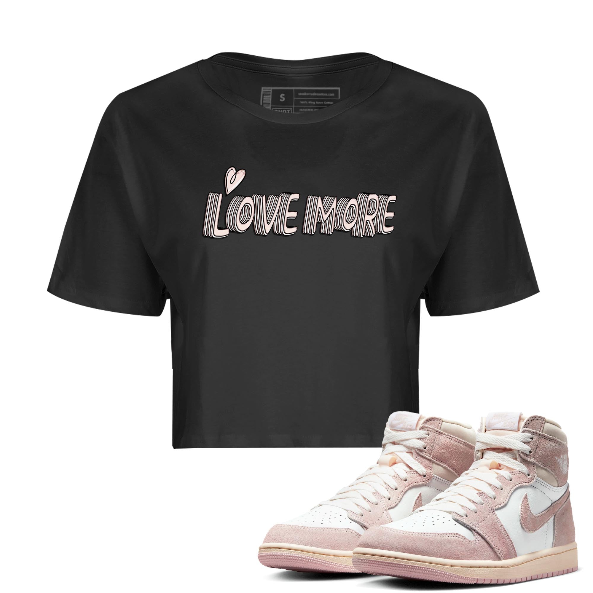 Love More Women's Tops - Air Jordan 1 Washed Pink