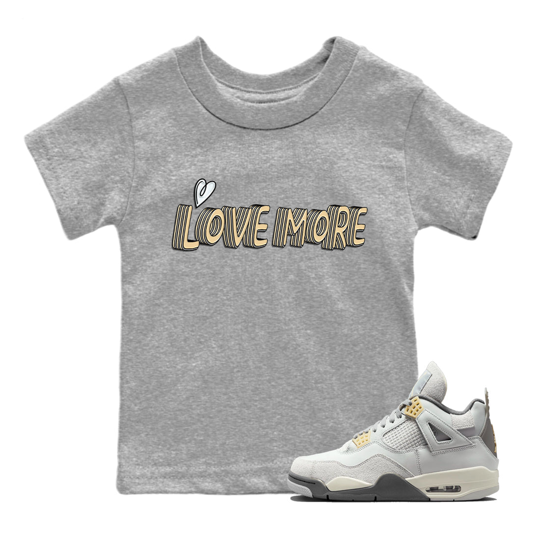 Love More Kids Tops - Air Jordan 4 Craft