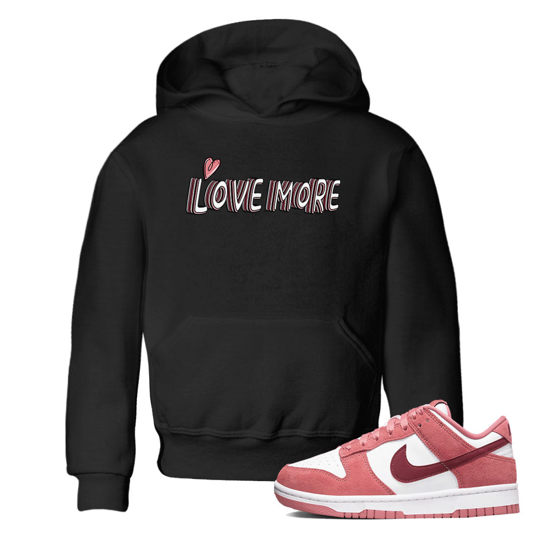 Love More snkmatch Tees Kids - Dunk Valentines Day 2024