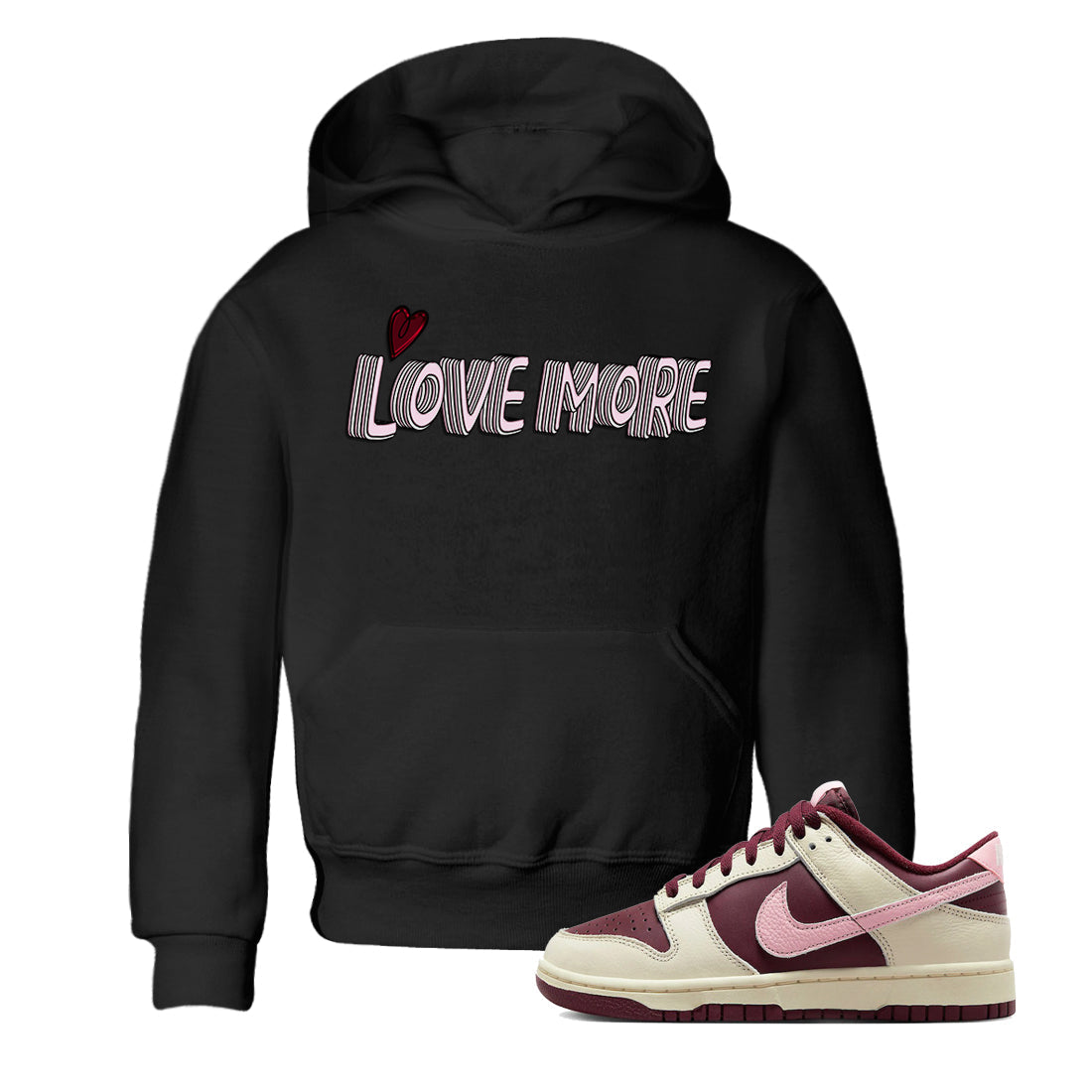 Love More Kids Tops - Dunk Valentines Day