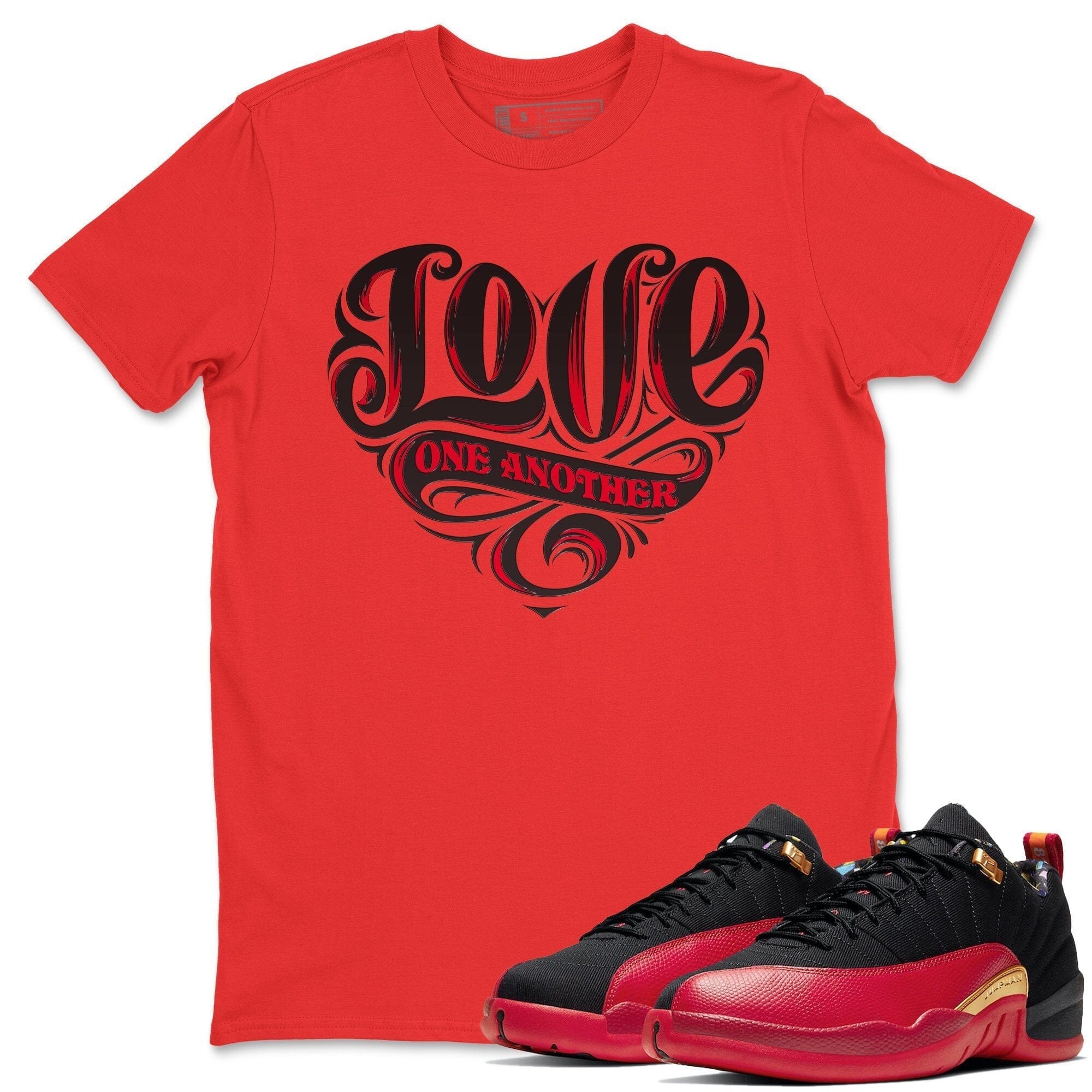 Love One Another Unisex Tops - Air Jordan 12 Super Bowl