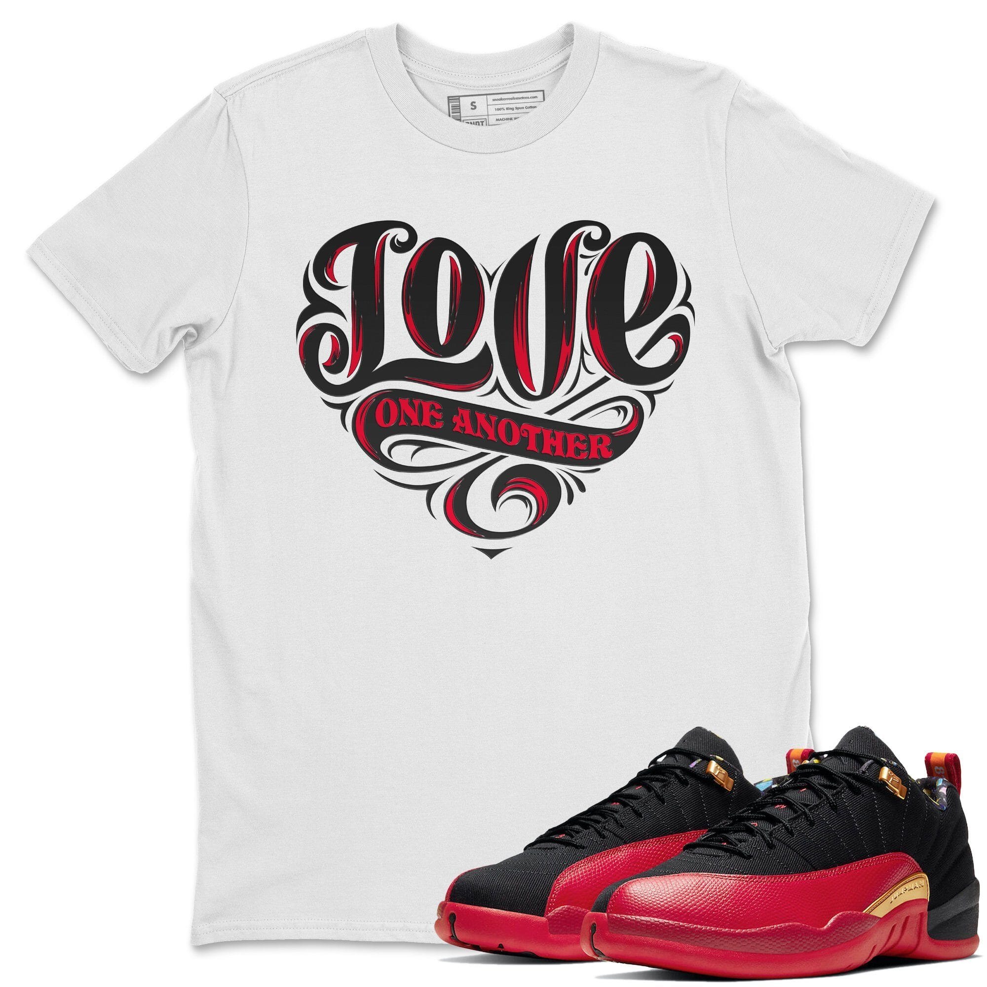 Love One Another Unisex Tops - Air Jordan 12 Super Bowl