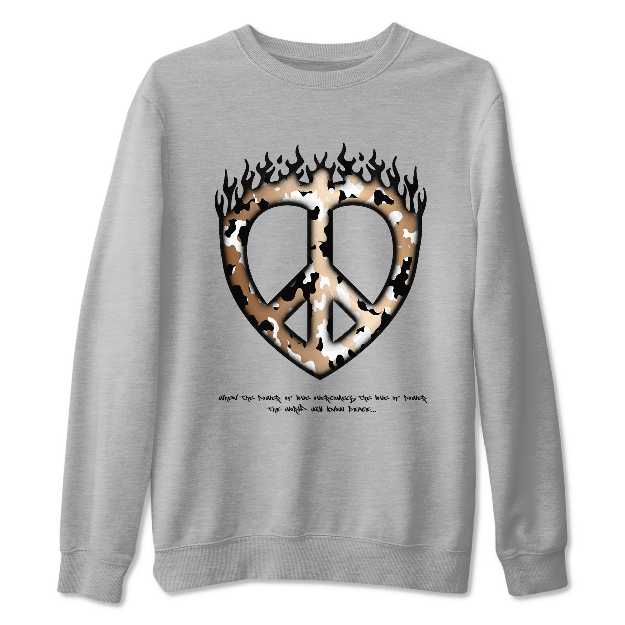 Love Peace snkmatch Tees - Air Foamposite One Metallic Copper