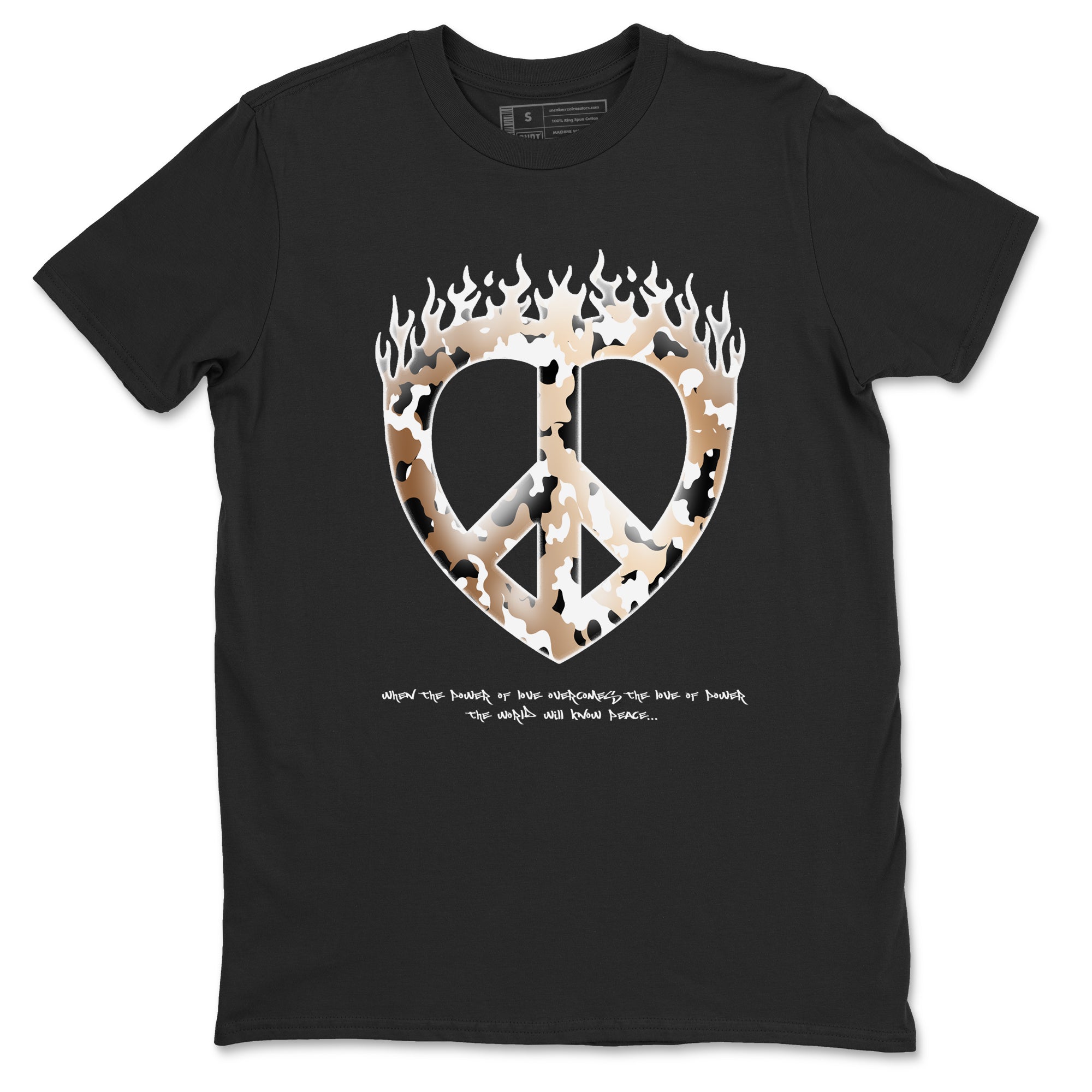 Love Peace snkmatch Tees - Air Foamposite One Metallic Copper