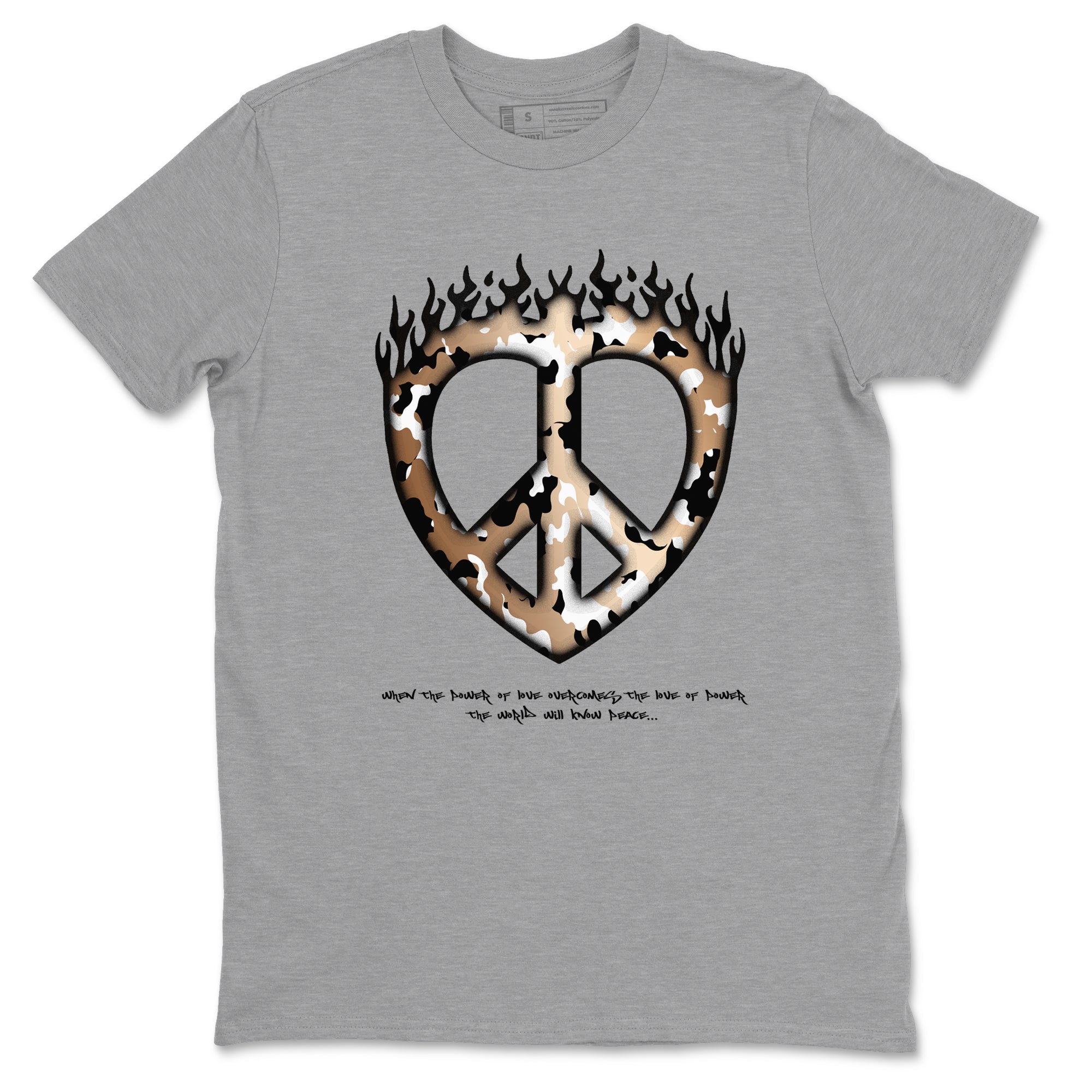 Love Peace snkmatch Tees - Air Foamposite One Metallic Copper
