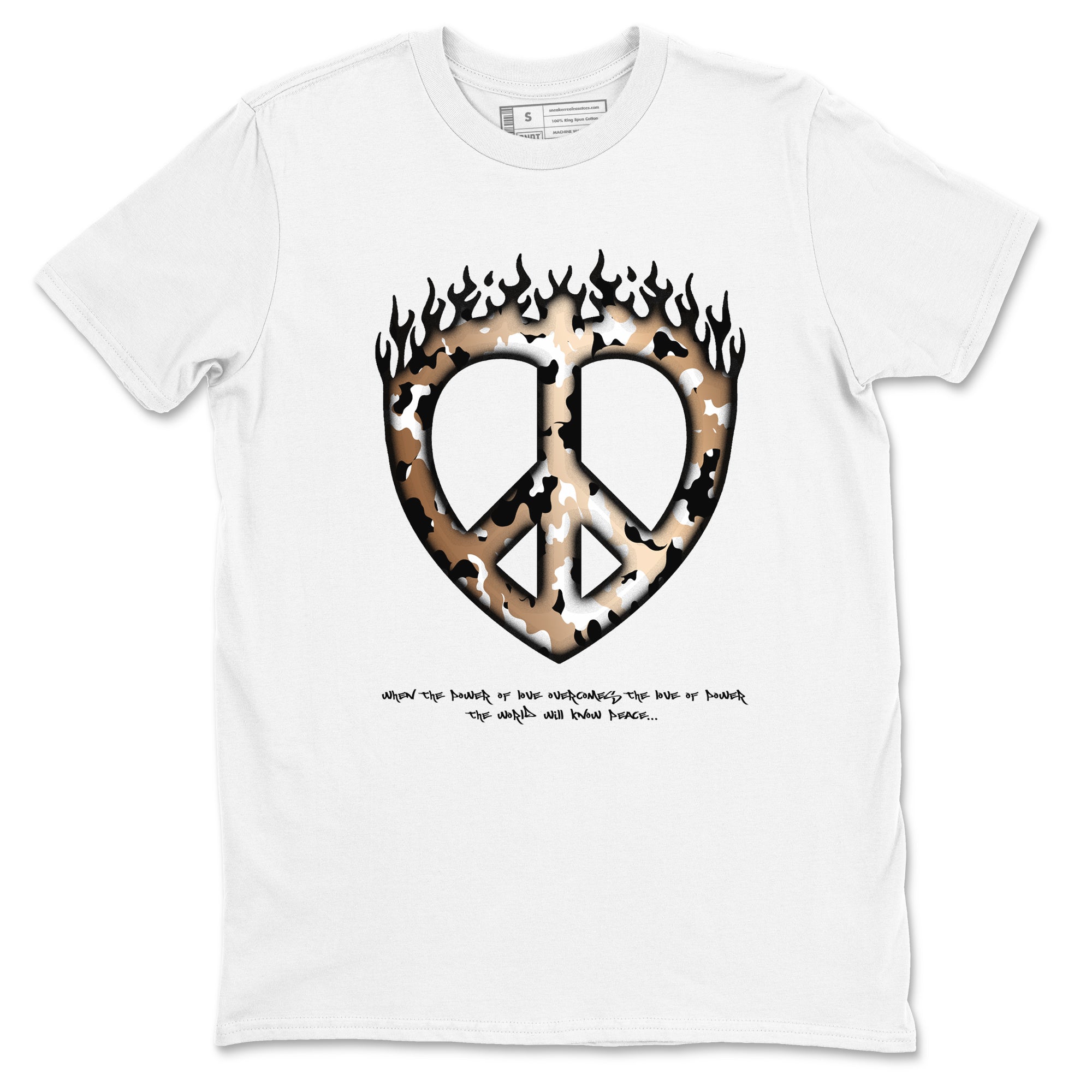 Love Peace snkmatch Tees - Air Foamposite One Metallic Copper